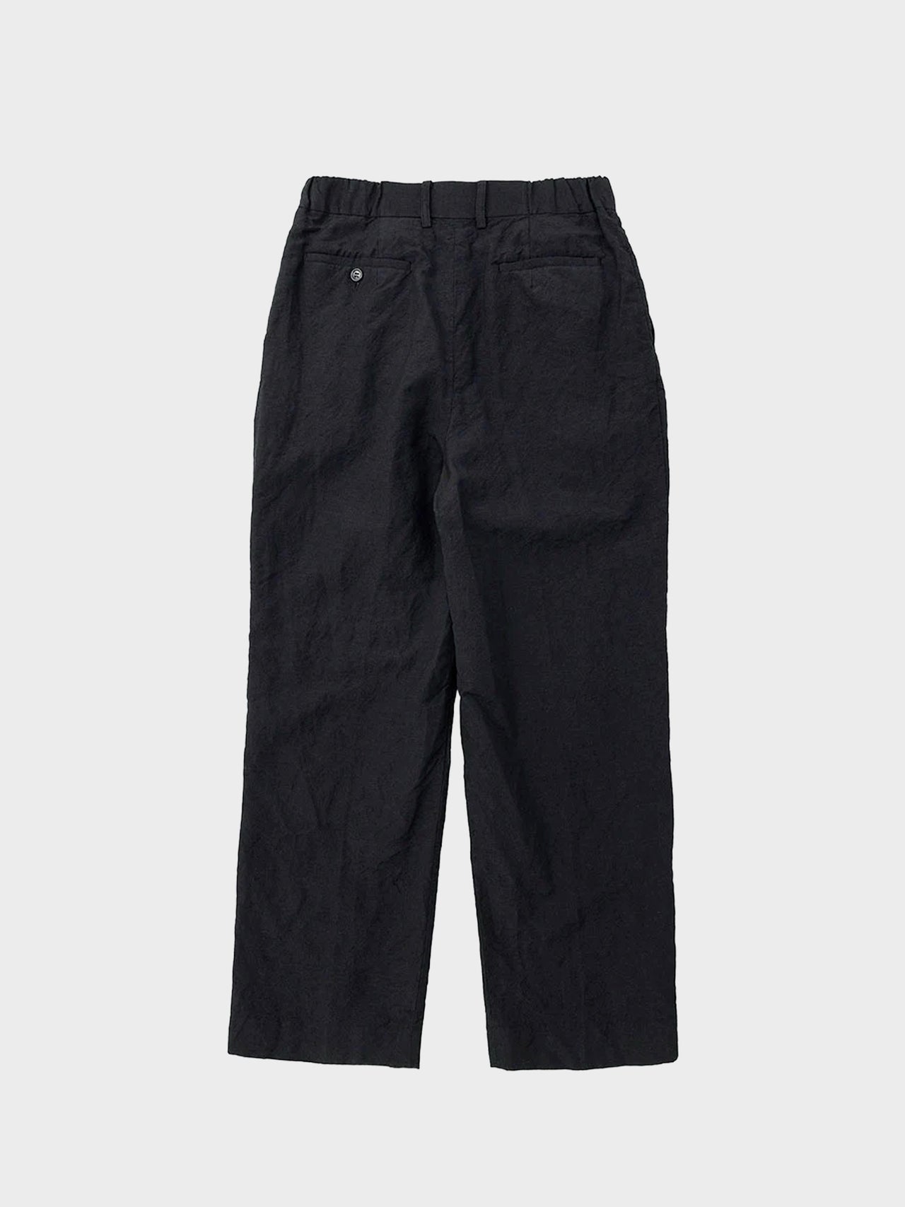 【2月14日(土)12:00販売開始】DIGAWEL / IN TUCK PANTS(GARMENT WASH) (BLACK)