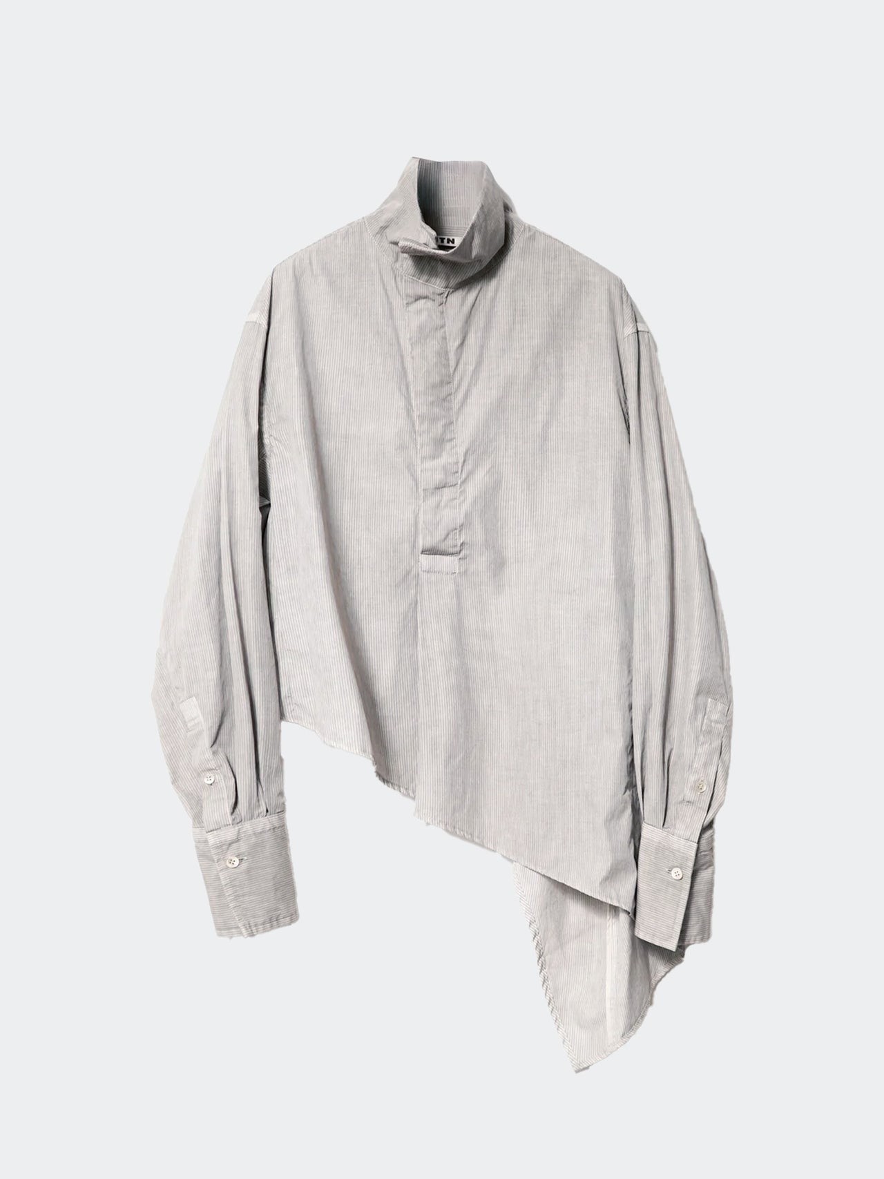 NTN / INK DYED SPIRAL SHIRT (LIGHT INK STRIPE)