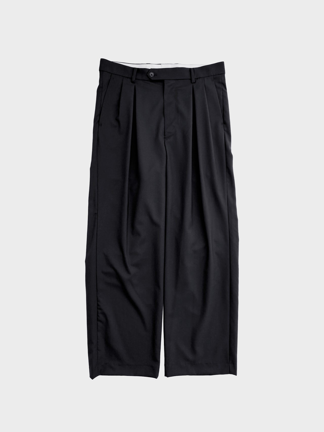 【2月14日(土)12:00販売開始】URU / INVERTED PLEATS PANTS (BLACK)