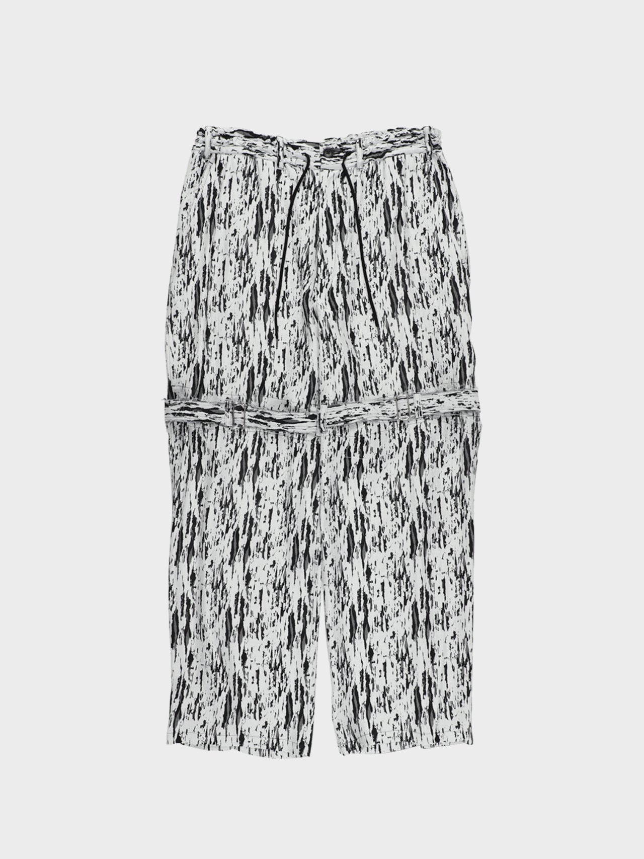 【2026年1月入荷予定】Sulvam / JACQUARD BONTAGE EASY PANTS (WHITE)