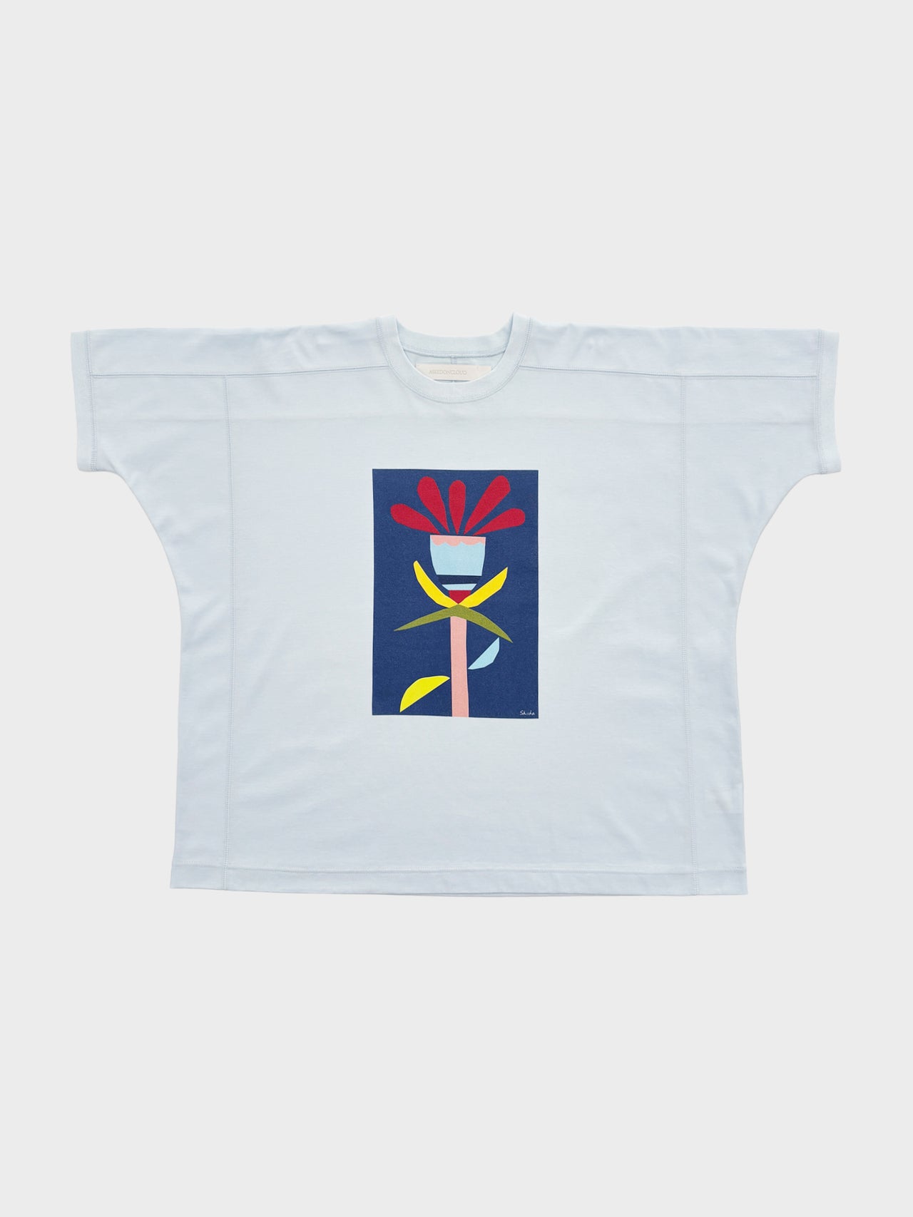 ASEEDONCLOUD / KAFUSHO T-SHIRT(FLOWER) (SAXE)