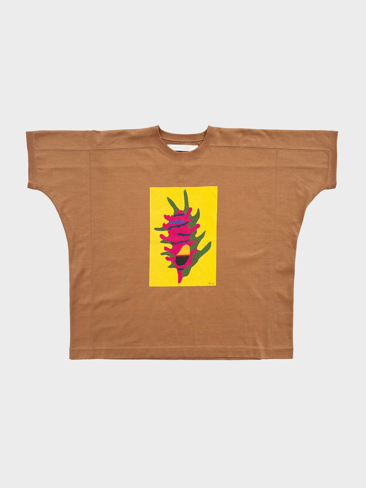ASEEDONCLOUD / KAFUSHO T-SHIRT(SHELL) (BROWN)
