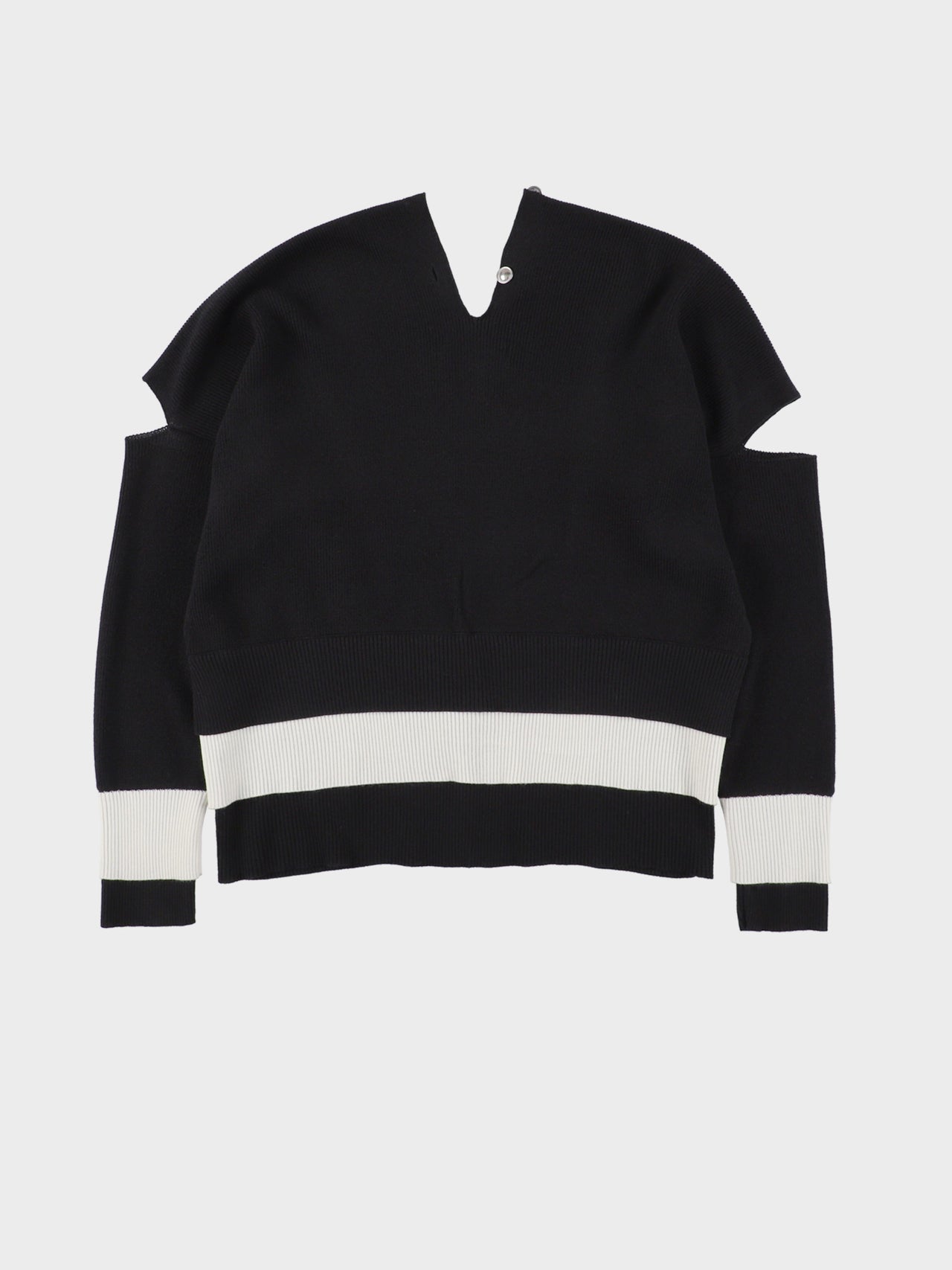 【7月18日(土)12:00販売開始】Sulvam / LAYERED KNIT (BLACK)