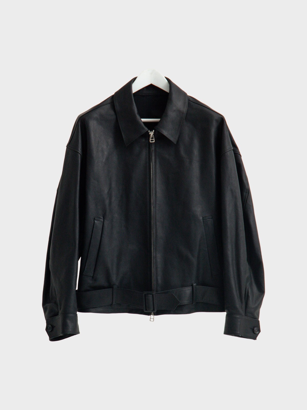 【10月24日(土)発売】SOSHIOTSUKI / LEATHER BLOUSON (BLACK)