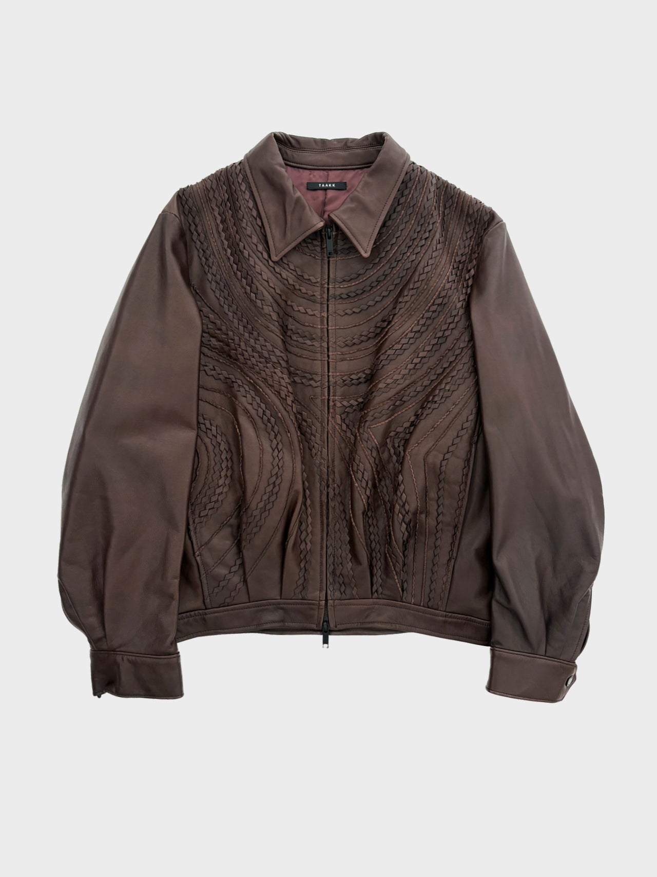 【8月22日(土)12:00発売】TAAKK / LEATHER BLOUSON (BROWN)