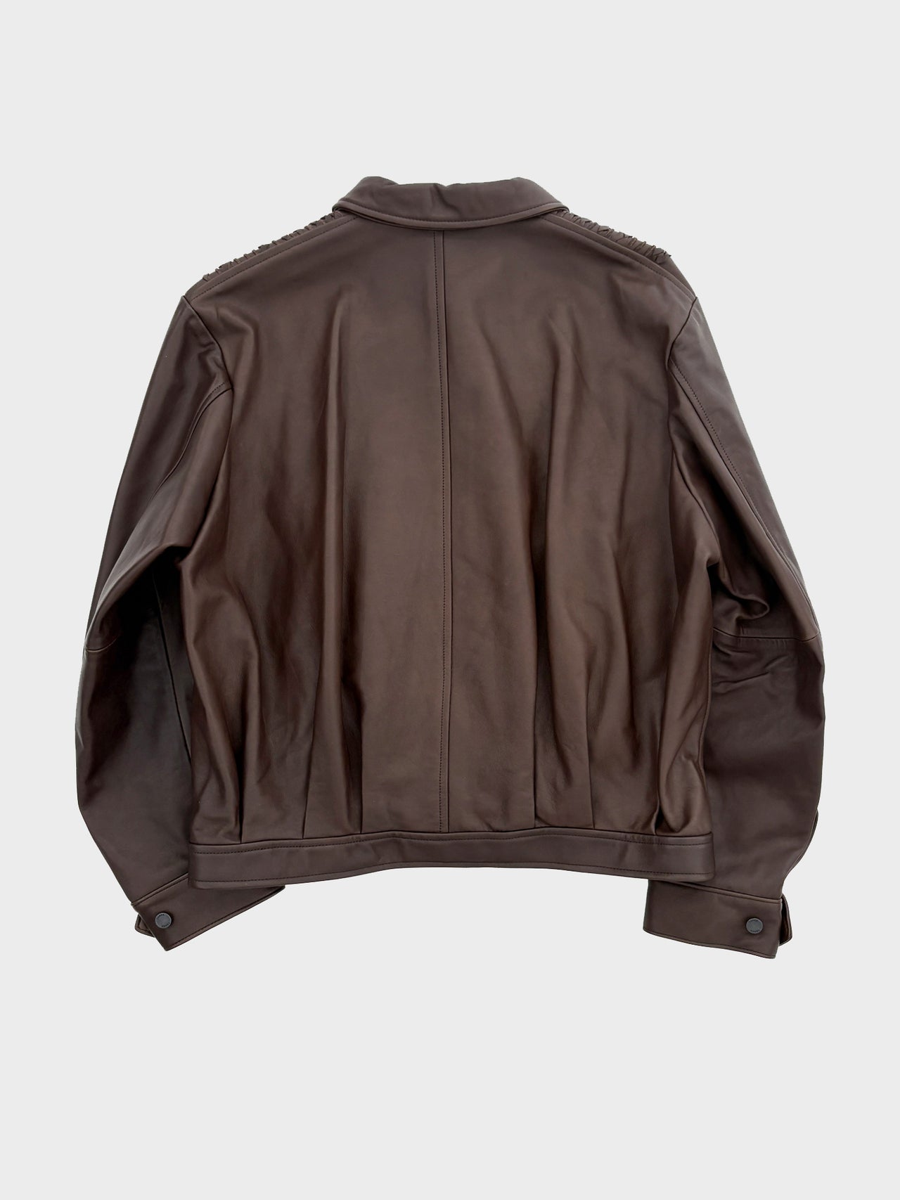 【8月22日(土)12:00発売】TAAKK / LEATHER BLOUSON (BROWN)