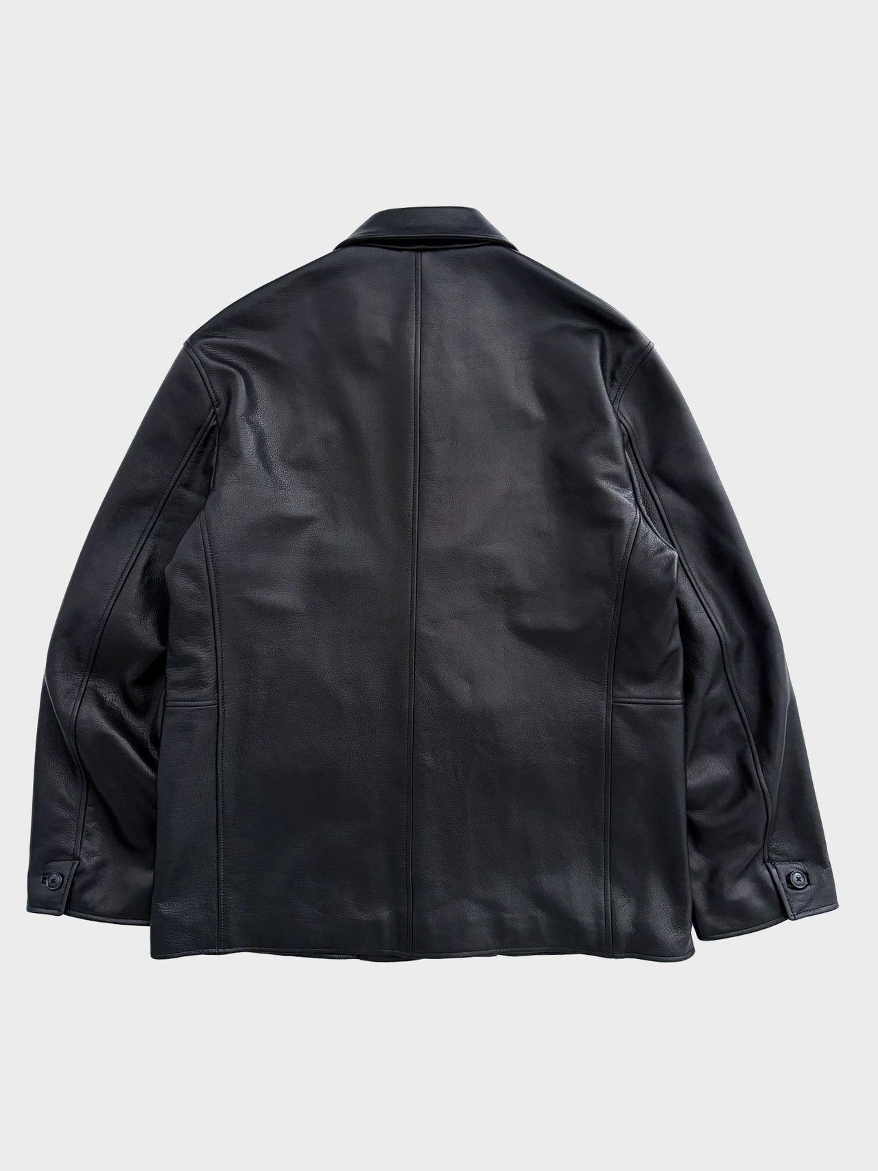 【2月14日(土)12:00販売開始】URU / LEATHER COVERALL JACKET (BLACK)