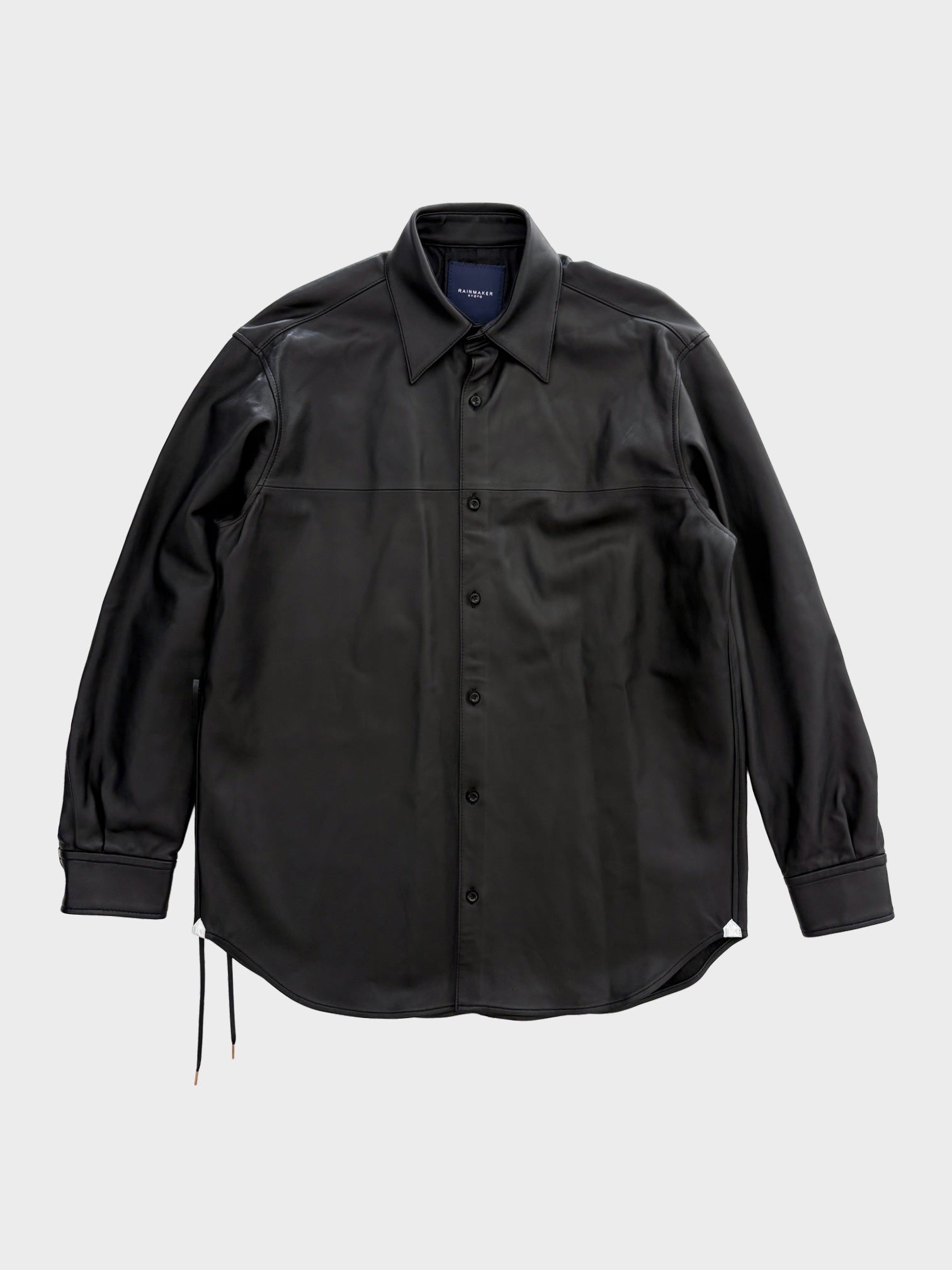 ジャケット・アウター LEATHER DOUGI SHIRT / BLACK 8月22日(土)12:00発売】RAINMAKER / LEATHER DOUGI SHIRT (BLACK)