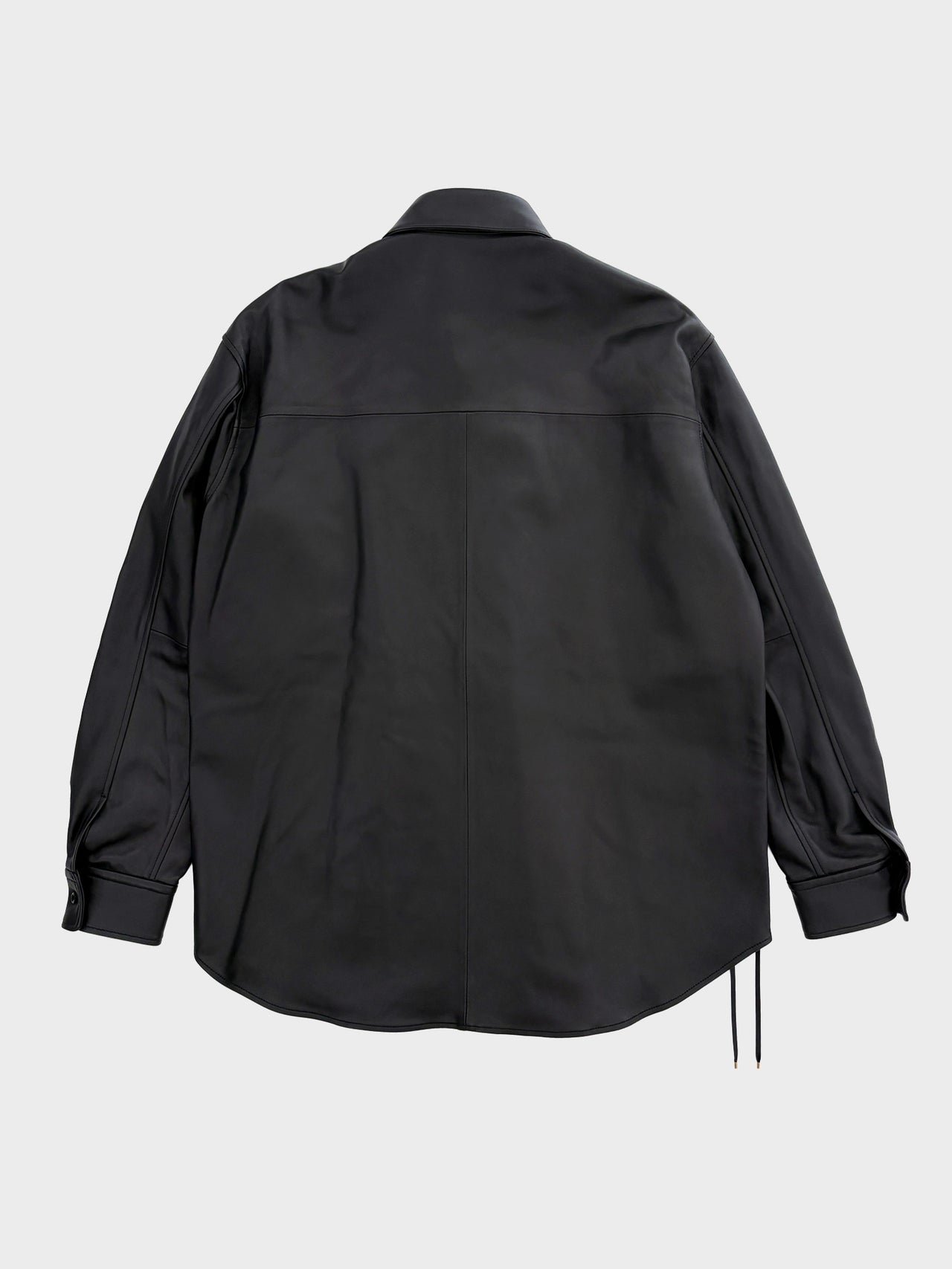 【8月22日(土)12:00発売】RAINMAKER / LEATHER DOUGI SHIRT (BLACK)