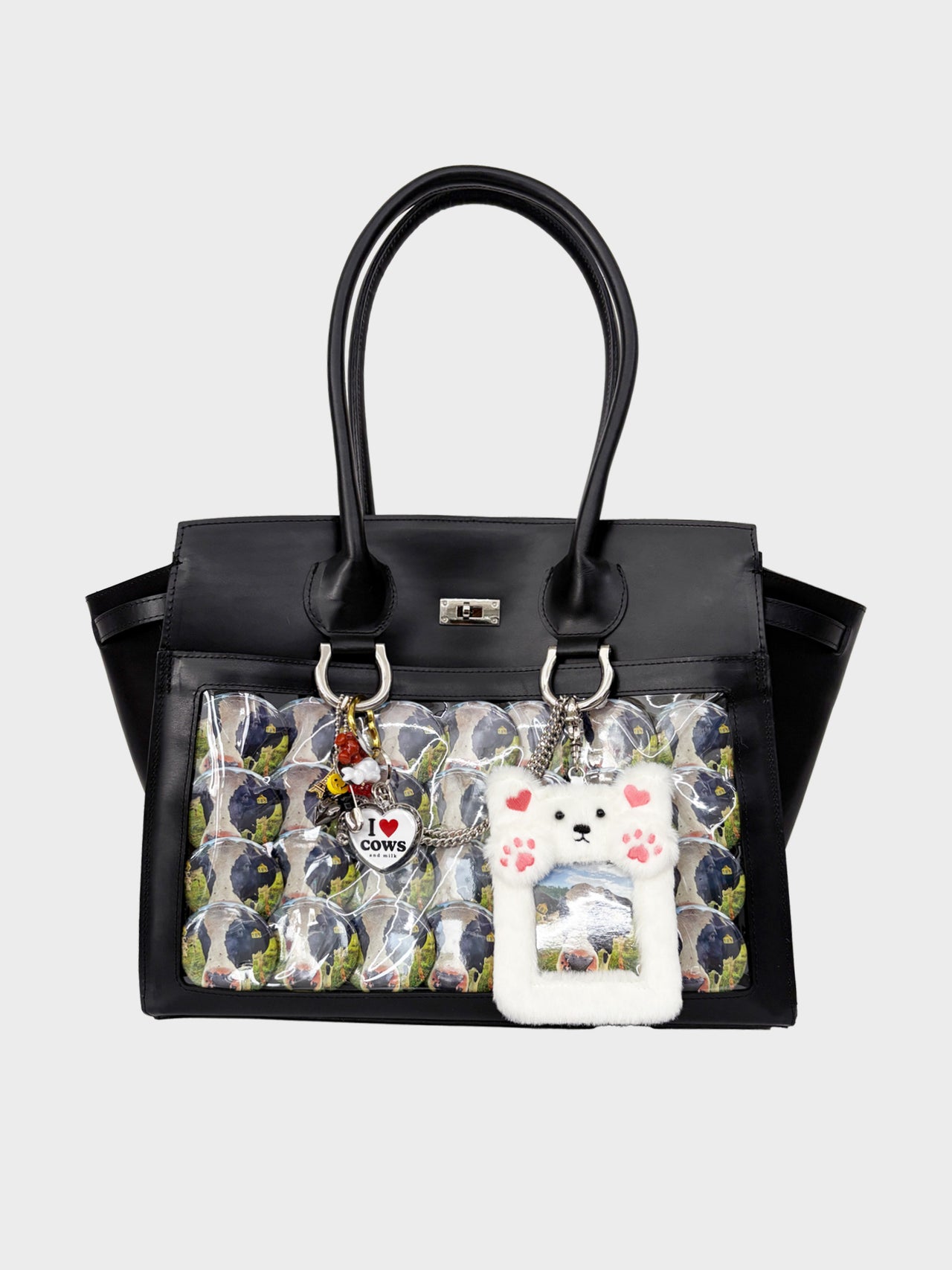 doublet / LEATHER“ITA”BAG (BLACK)