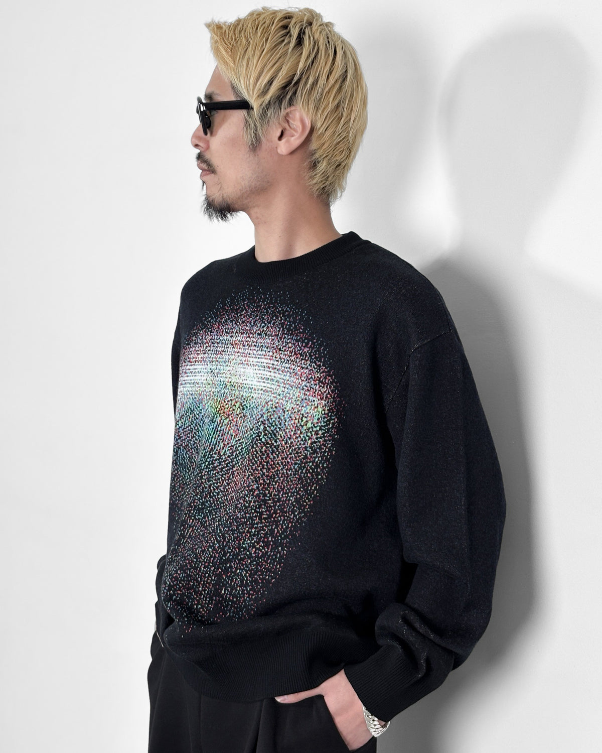 【9月19日(土)12:00発売】HATRA / Photon Knit Sweater (BLACK)