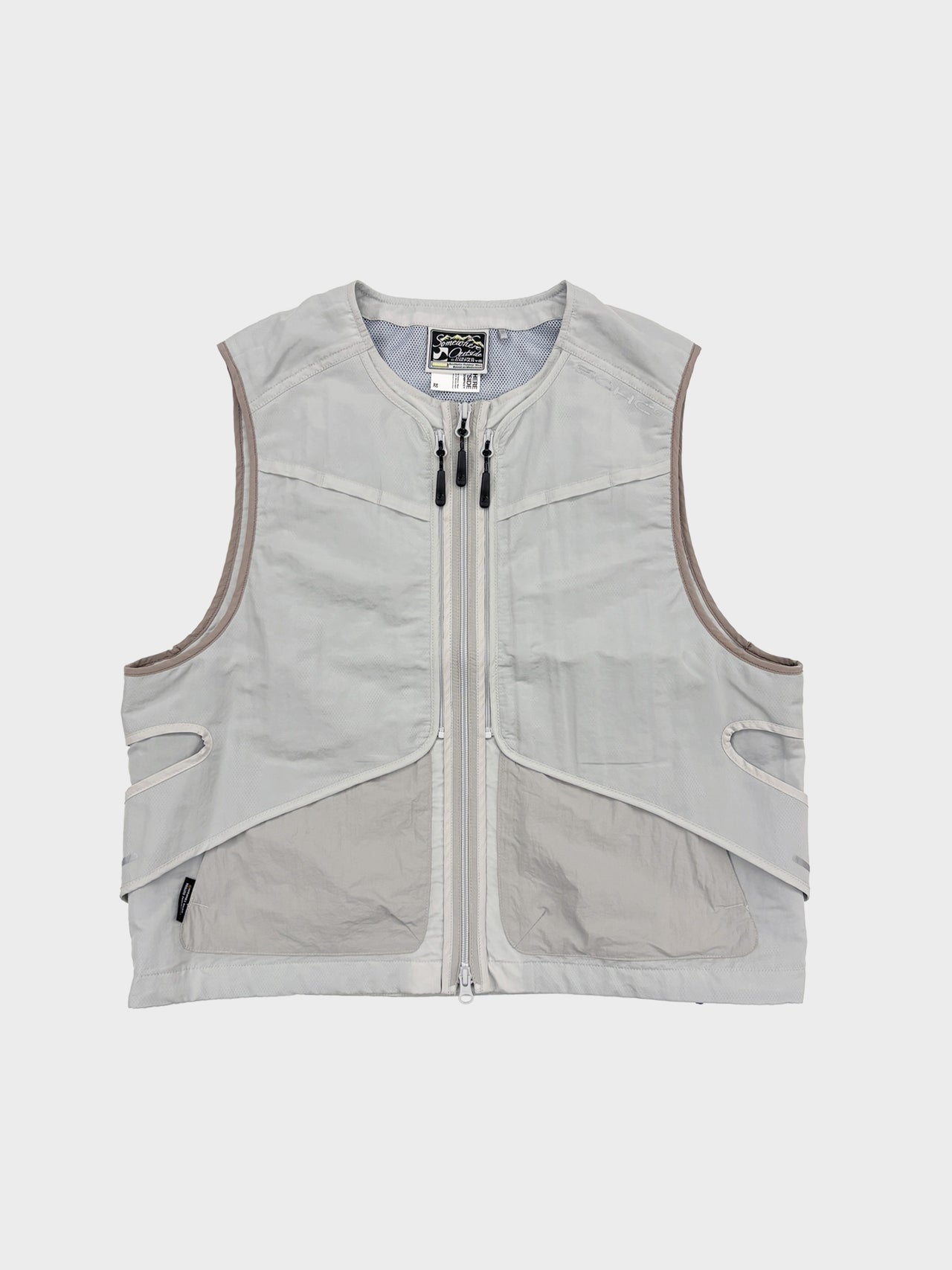 【3月14日(土)12:00販売開始】SOMEWHERE OUTSIDE HIKING COMPANY /Laser-Cut Serpent Hole Vest (L.GRAY)