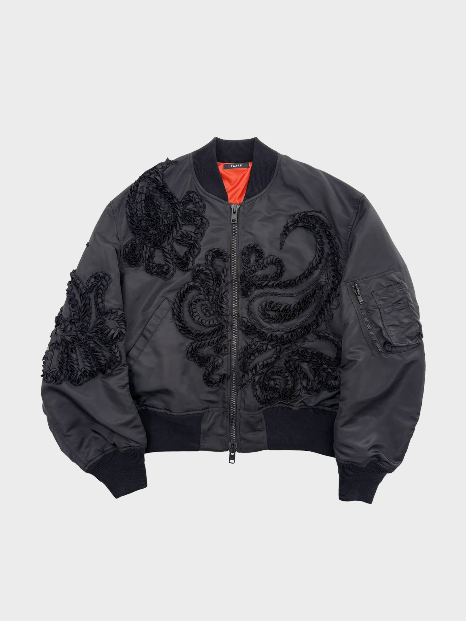 も*り様 taakk 20ss ma-1 フライトブルゾン ジャケット TAAKK / MA-1 BLOUSON (BLACK)