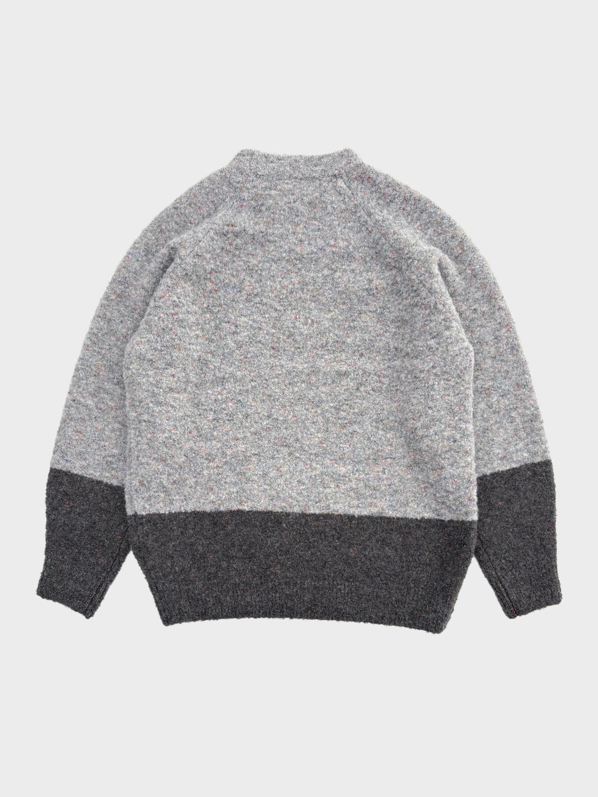 VOAAOV / MELANGE KNIT PULLOVER (L.GRAY×GRAY)