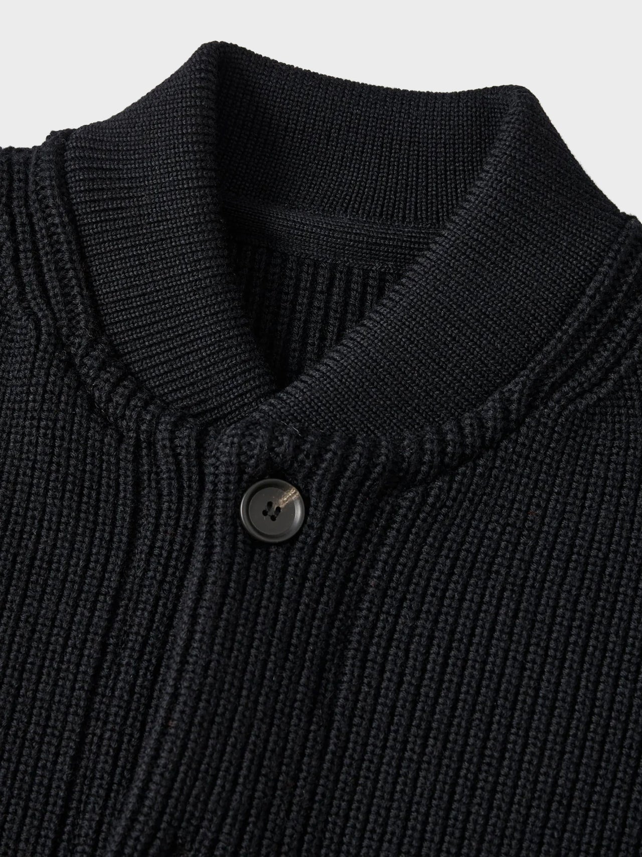 【9月上旬〜中旬入荷予定】THE DAY / MERINO WOOL KNIT BLOUSON (BLACK)
