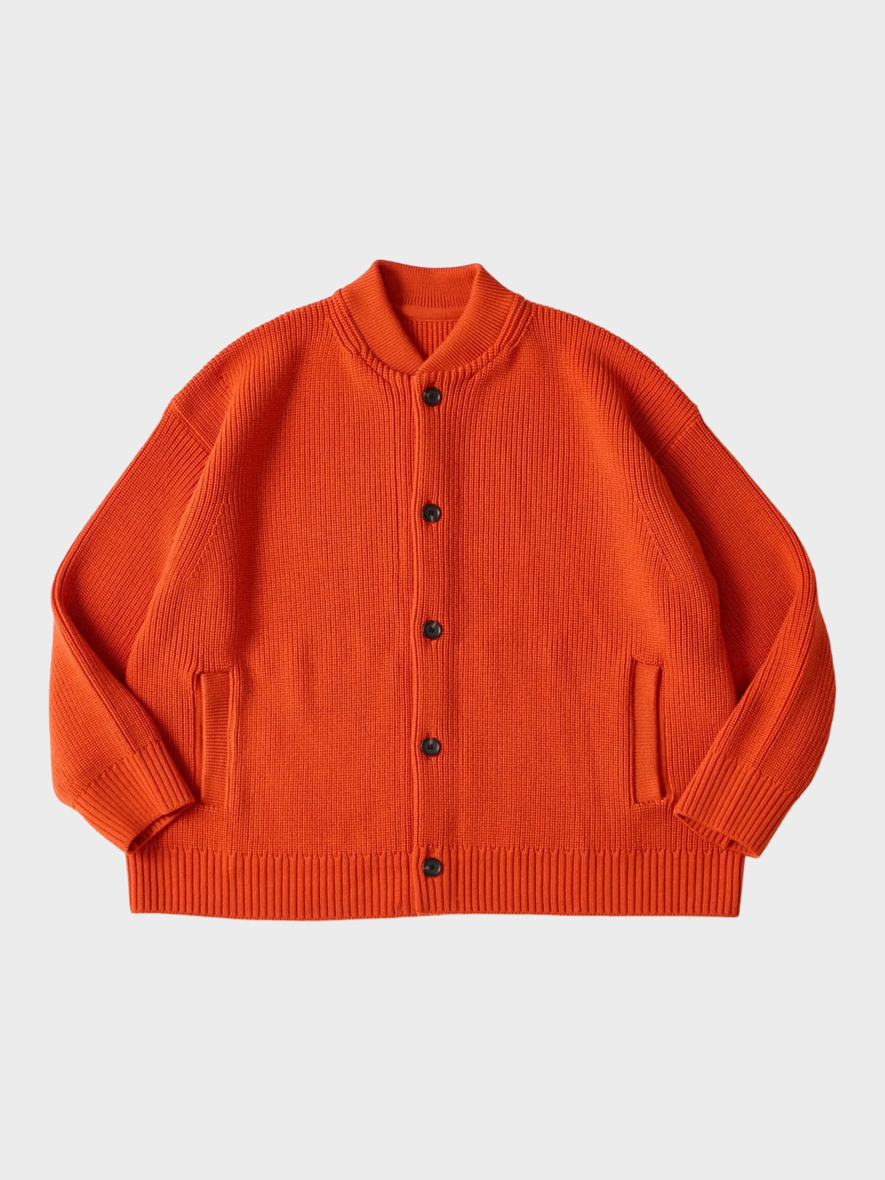 【9月上旬〜中旬入荷予定】THE DAY / MERINO WOOL KNIT BLOUSON (ORANGE)