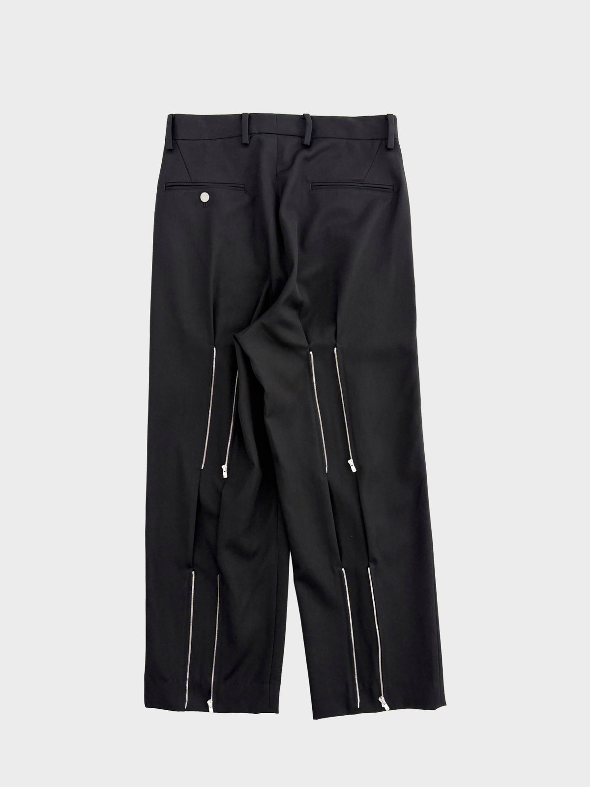 FUMITO GANRYU / MIXTURE WIDE SLACKS (BLACK)
