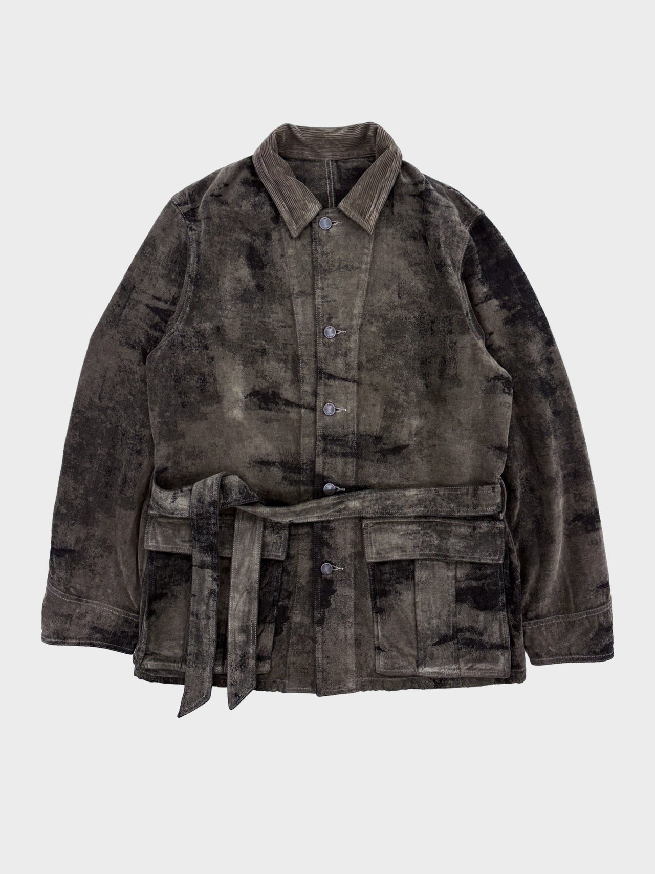 【8月22日(土)12:00発売】TAAKK / MOLE JACQUARD DENIM BLOUSON (GRAY)