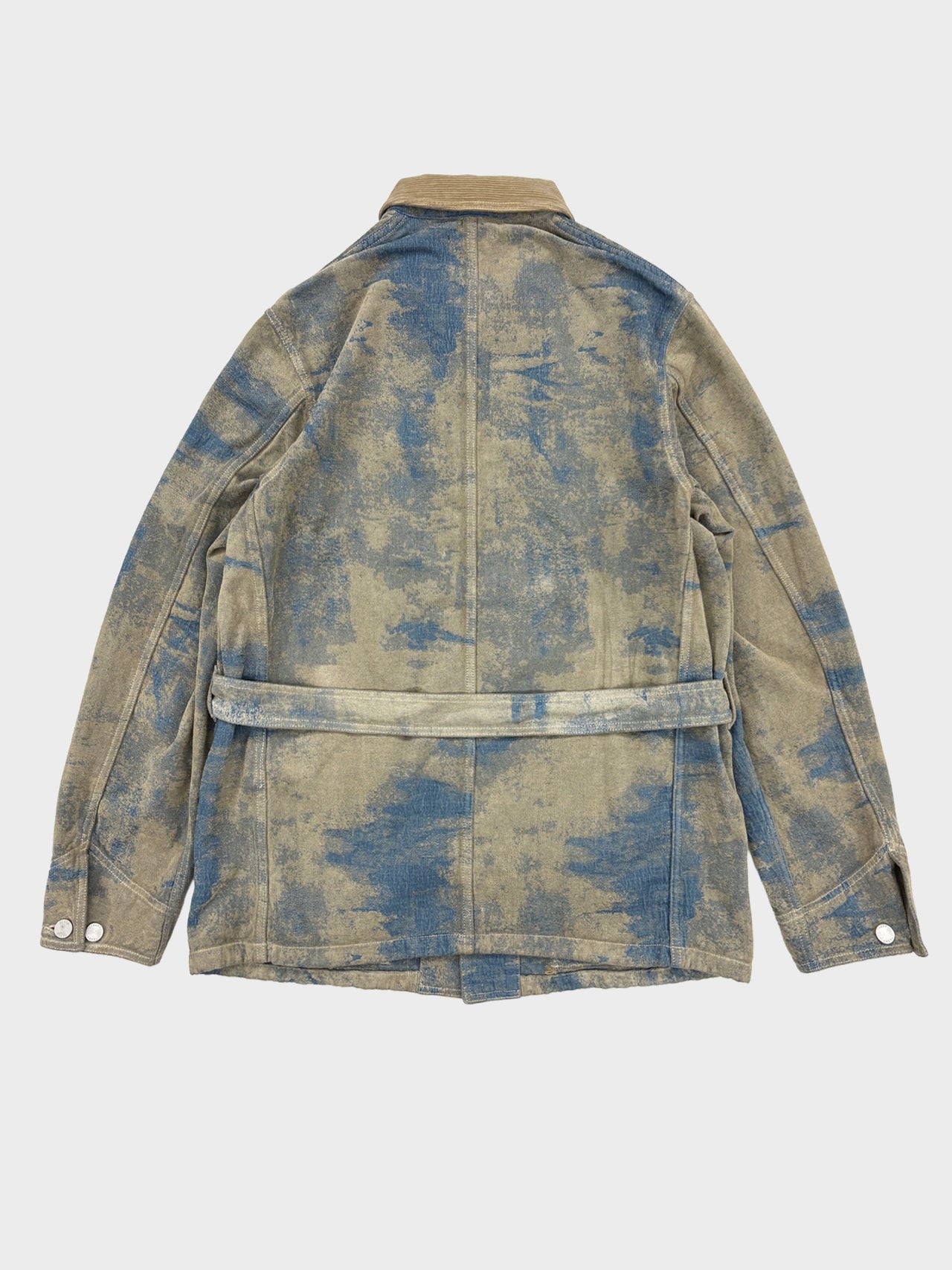【8月22日(土)12:00発売】TAAKK / MOLE JACQUARD DENIM BLOUSON (INDIGO BLEACH)