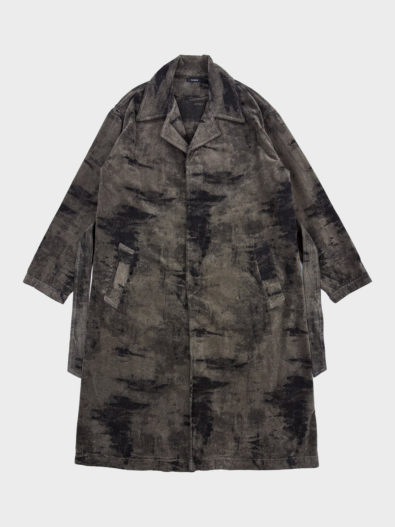 【8月22日(土)12:00発売】TAAKK / MOLE JACQUARD DENIM COAT (GRAY)