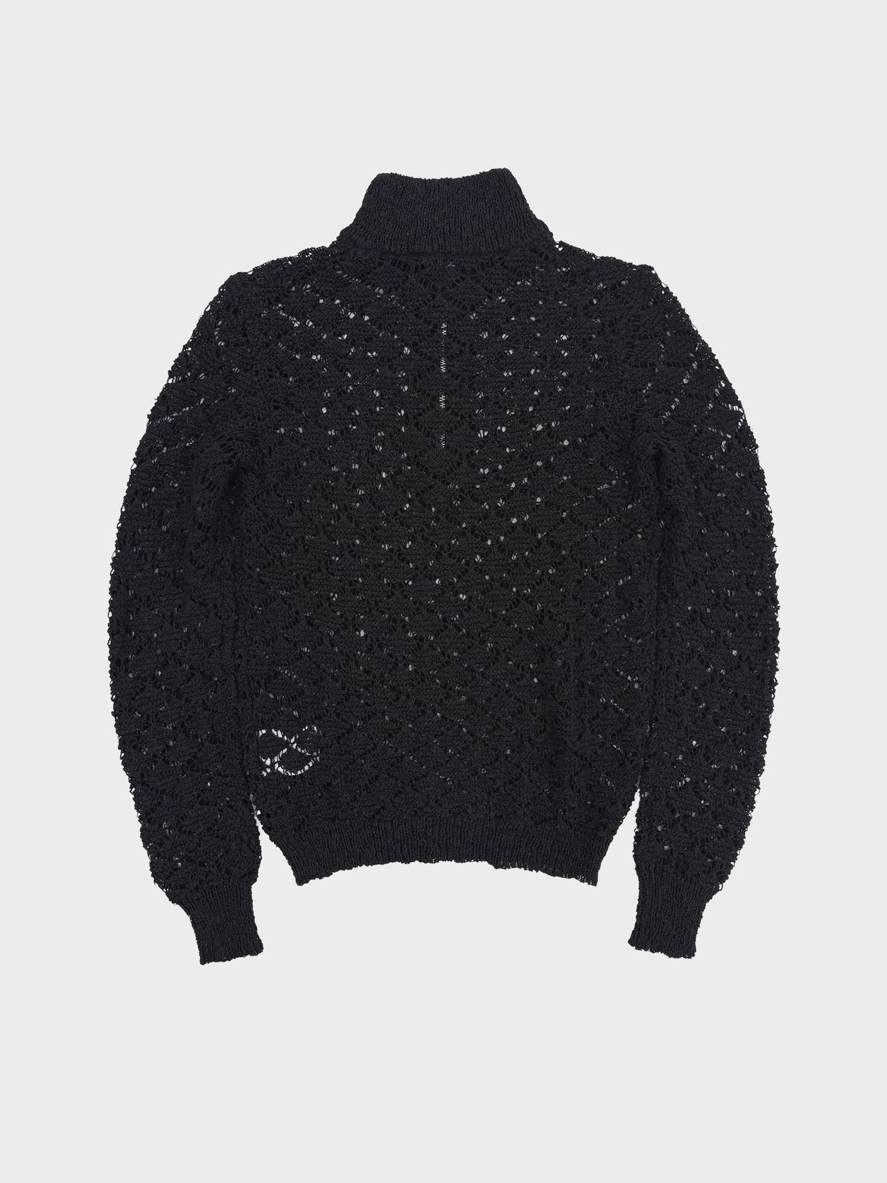 【8月22日(土)12:00発売】TAAKK / MULTI-COLORED HALF-ZIP KNIT (BLACK)