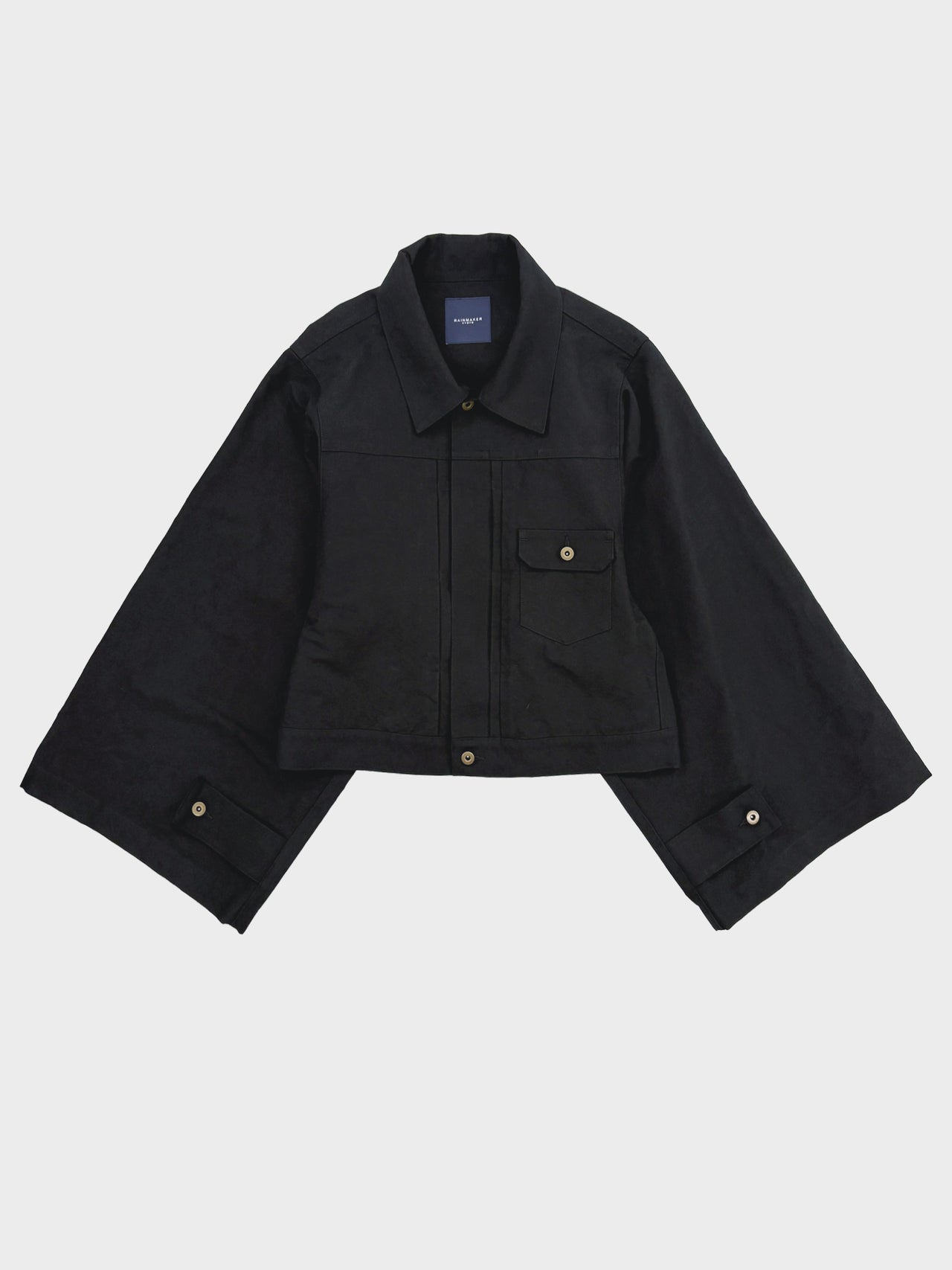 【8月22日(土)12:00発売】RAINMAKER / N-SLEEVE TRUCKER JACKET (BLACK)