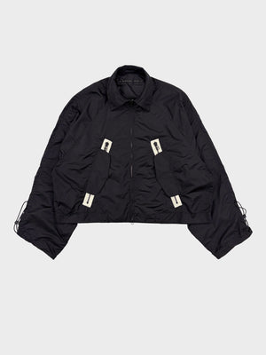 my beautiful landlet / NYLON TAFFETA WATER PROOF SHORT BLOUSON (BLACK)