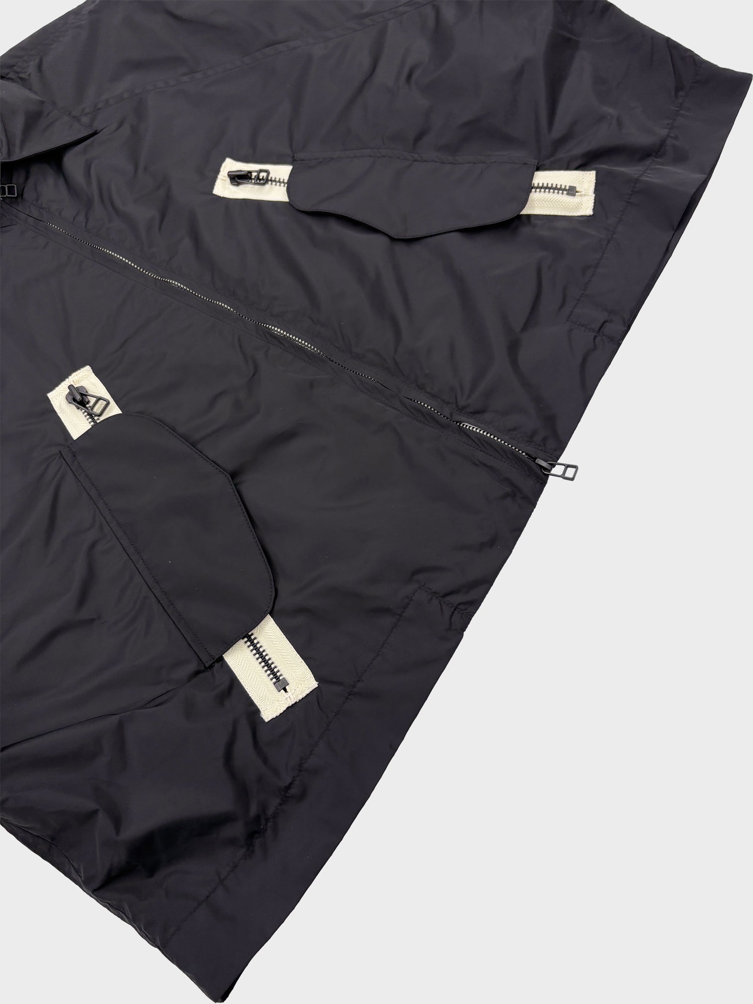my beautiful landlet / NYLON TAFFETA WATER PROOF SHORT BLOUSON (BLACK)