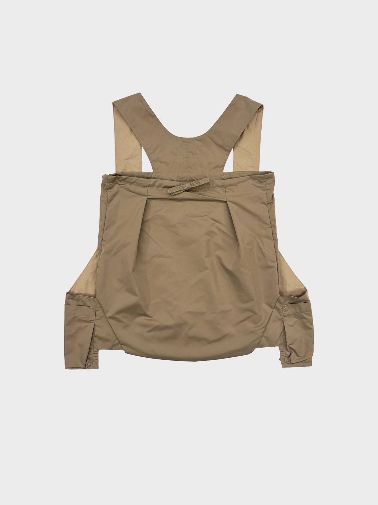 【1月2日(金)12:00販売開始】my beautiful landlet / NYLON TAFFTA WATER PROOF VEST (BEIGE)