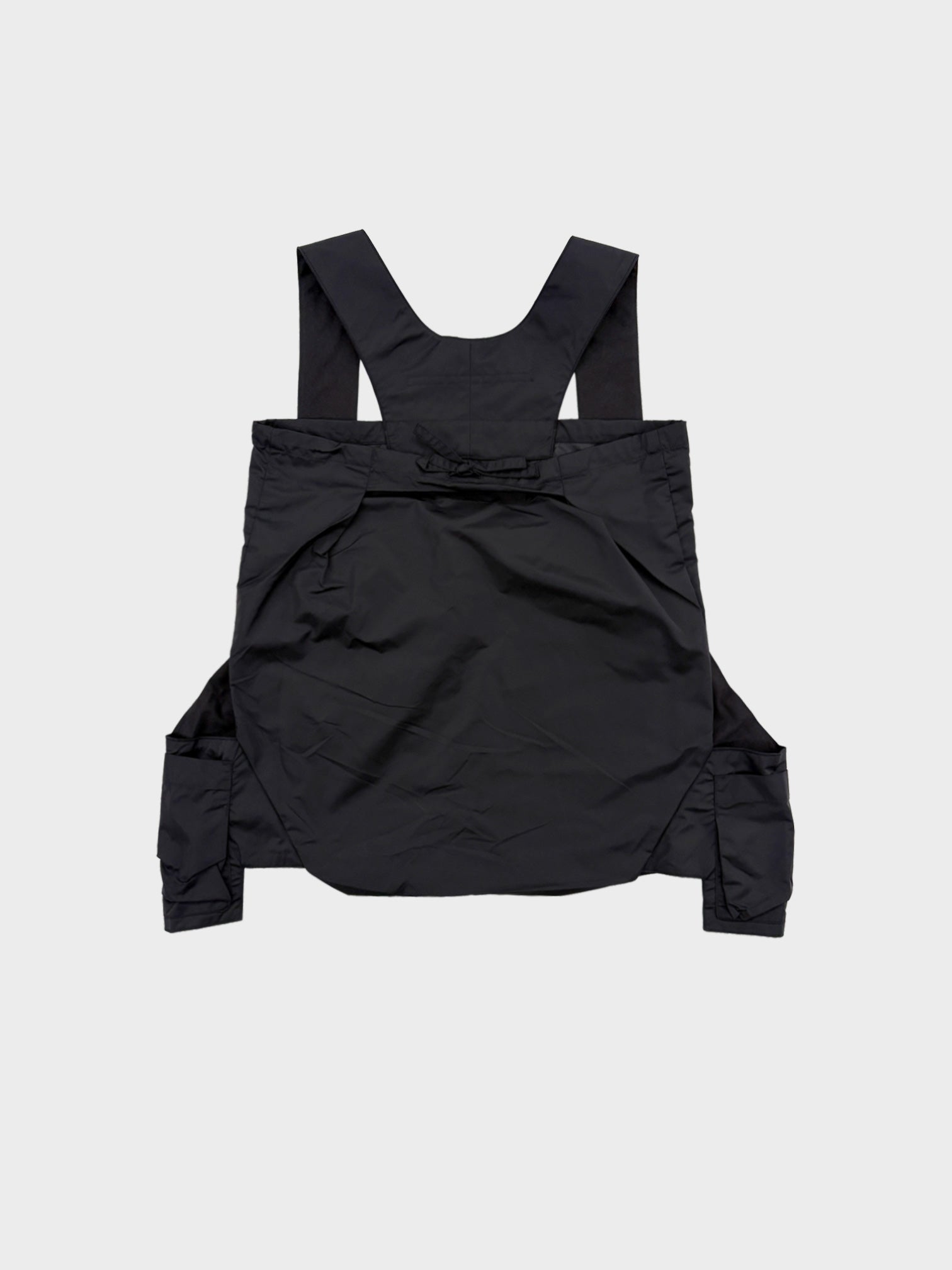 my beautiful landlet / NYLON TAFFETA WATER PROOF BAG VEST (BLACK)