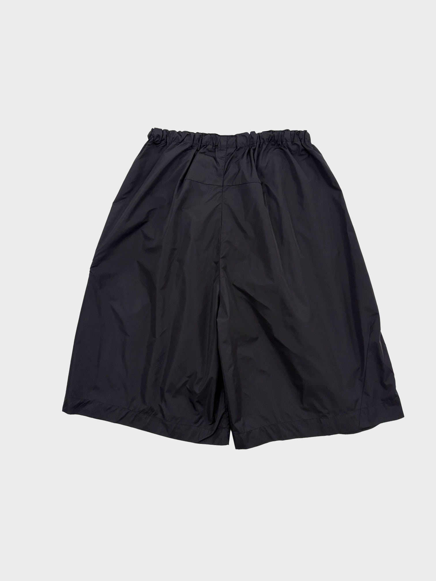 my beautiful landlet / NYLON TAFFETA WATER PROOF WIDE HALF PANTS (BLAC