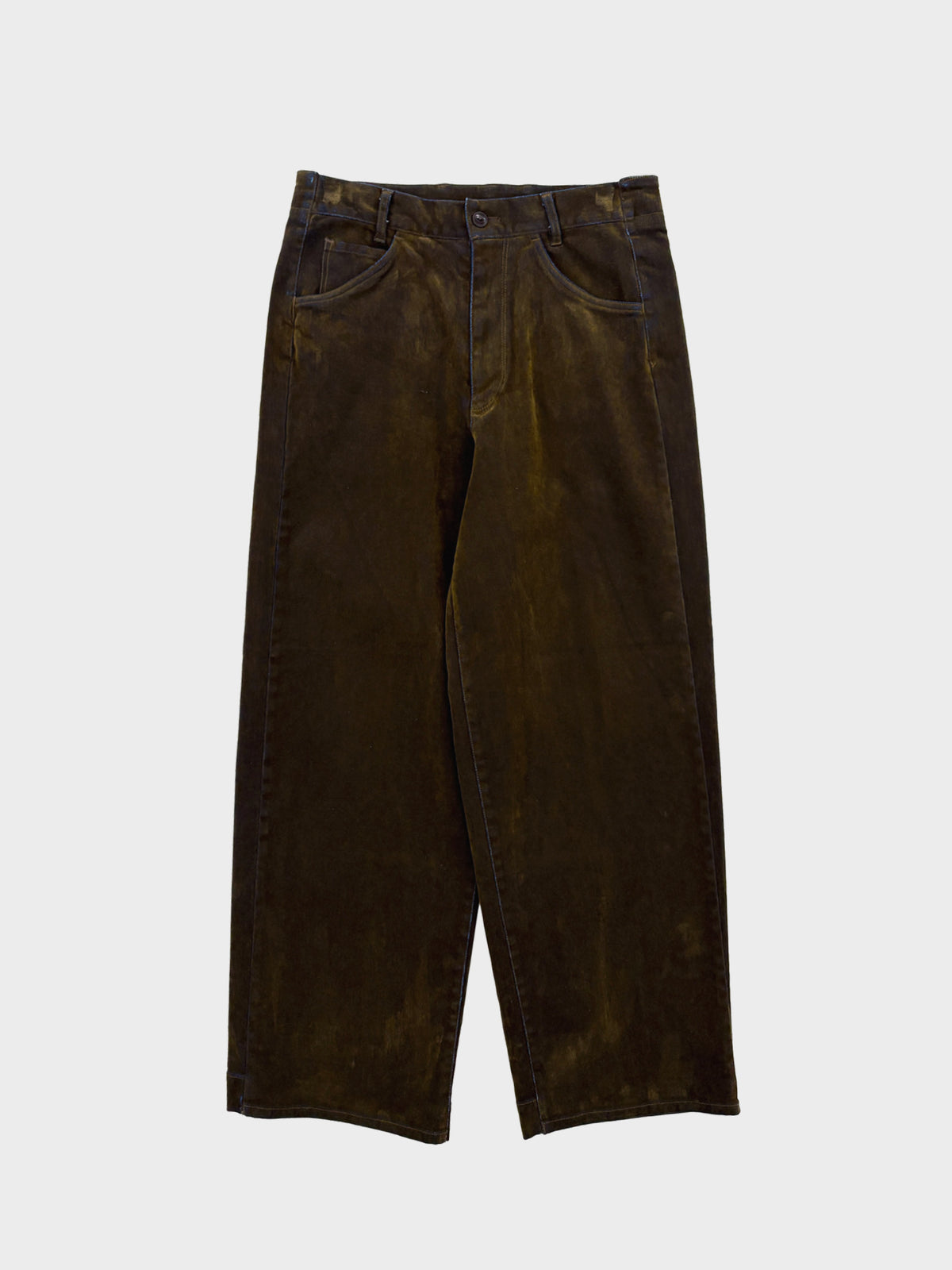 VOAAOV / OLD TRAIN 5 POCKET PANTS (BROWN)