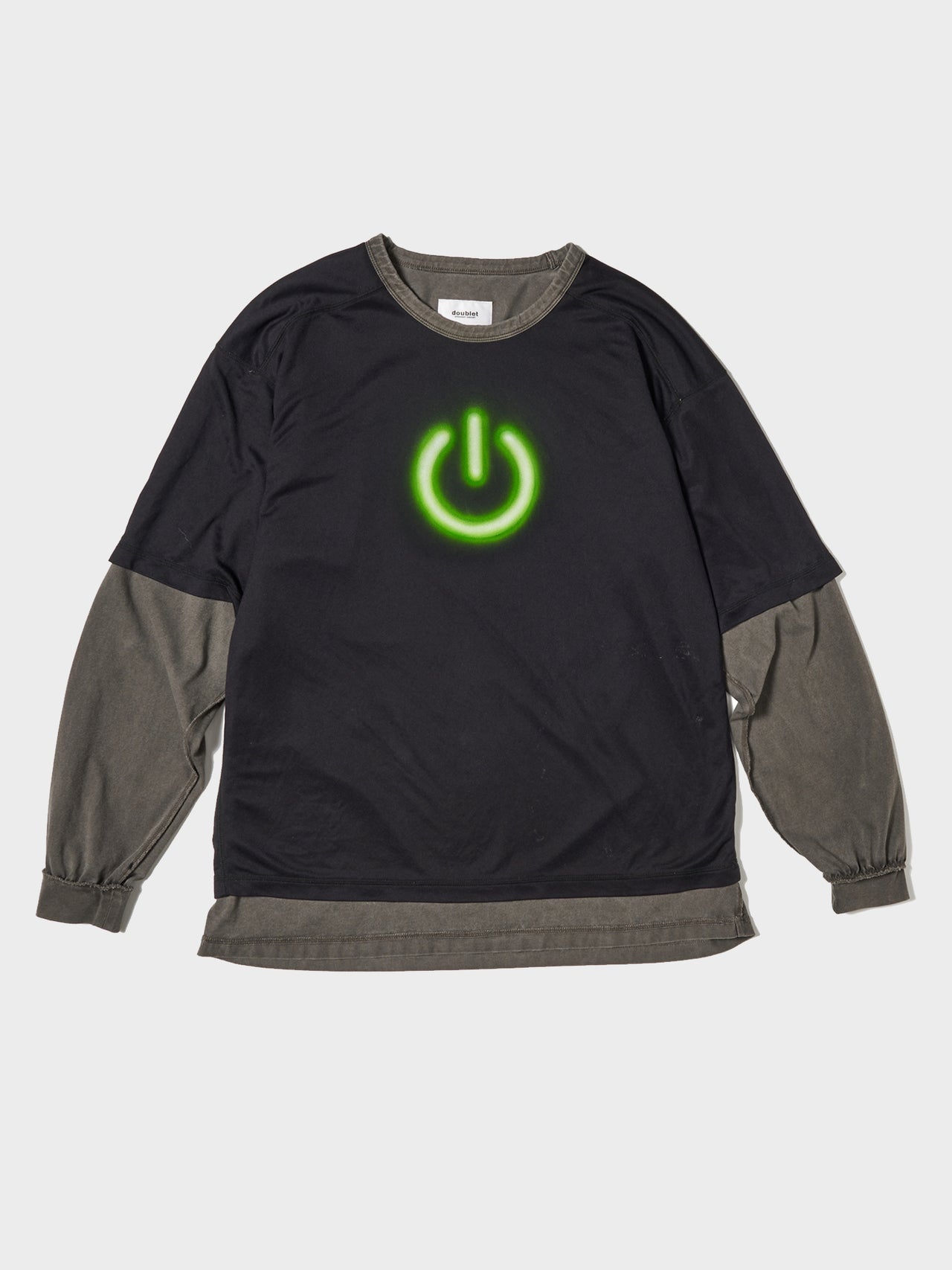 doublet / ON&OFF REVERSIBLE L/S T-SHIRT (GRAY) #54
