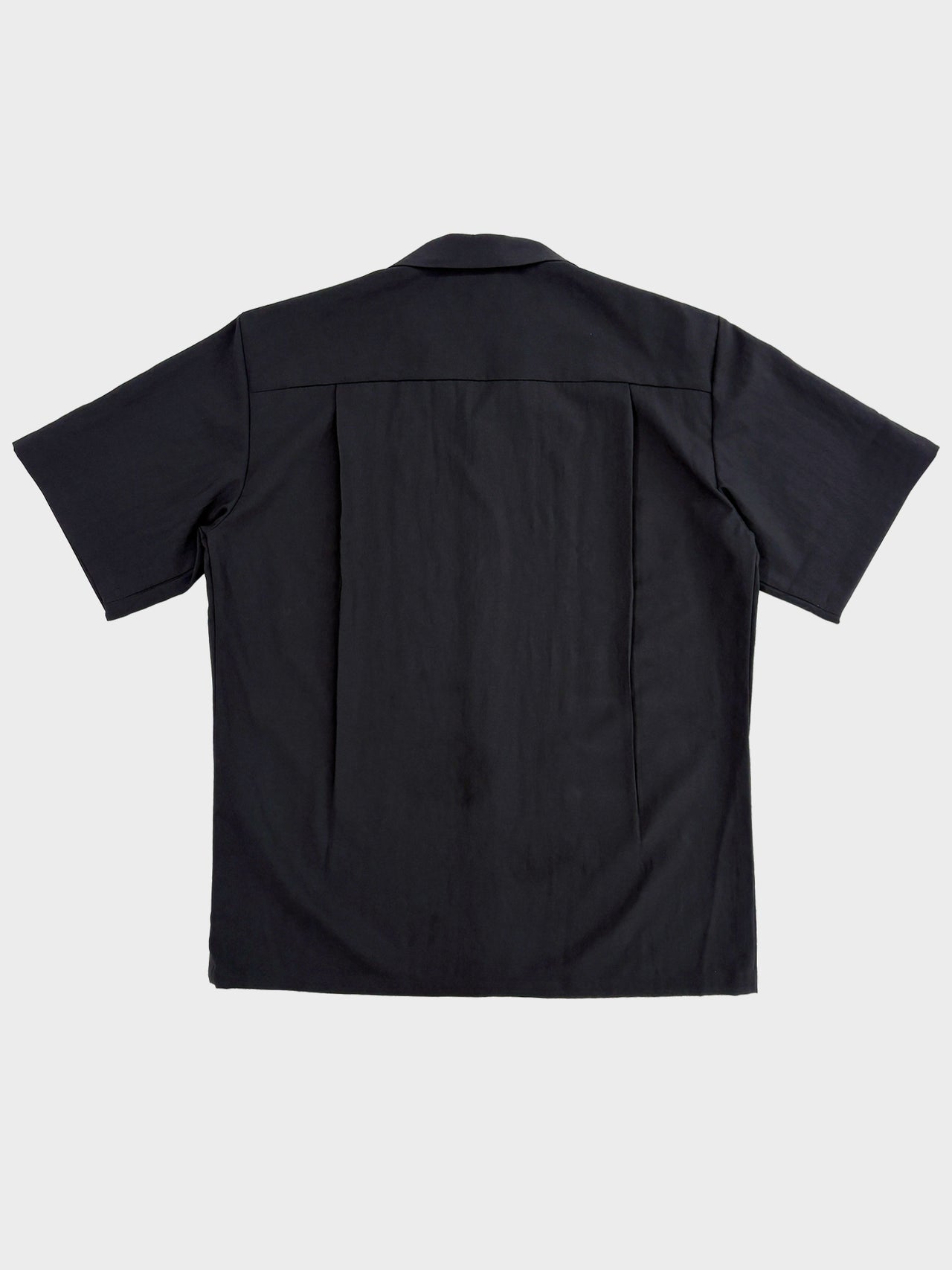 【2月7日(土)12:00販売開始】RAINMAKER / OPEN COLLAR SHIRT (BLACK)