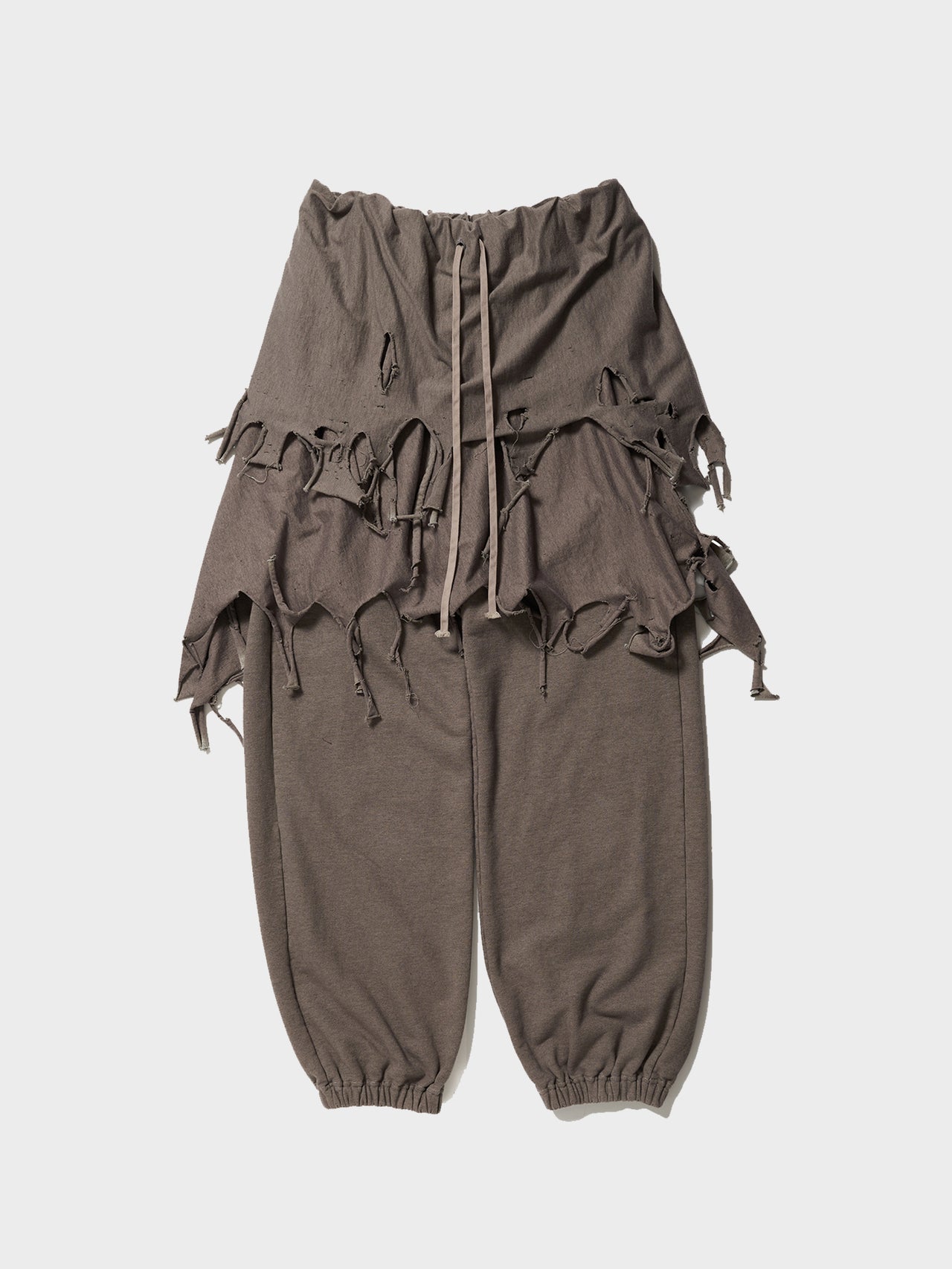 doublet / PHANTOM FRAYED SWEAT PANTS (GRAY) #11