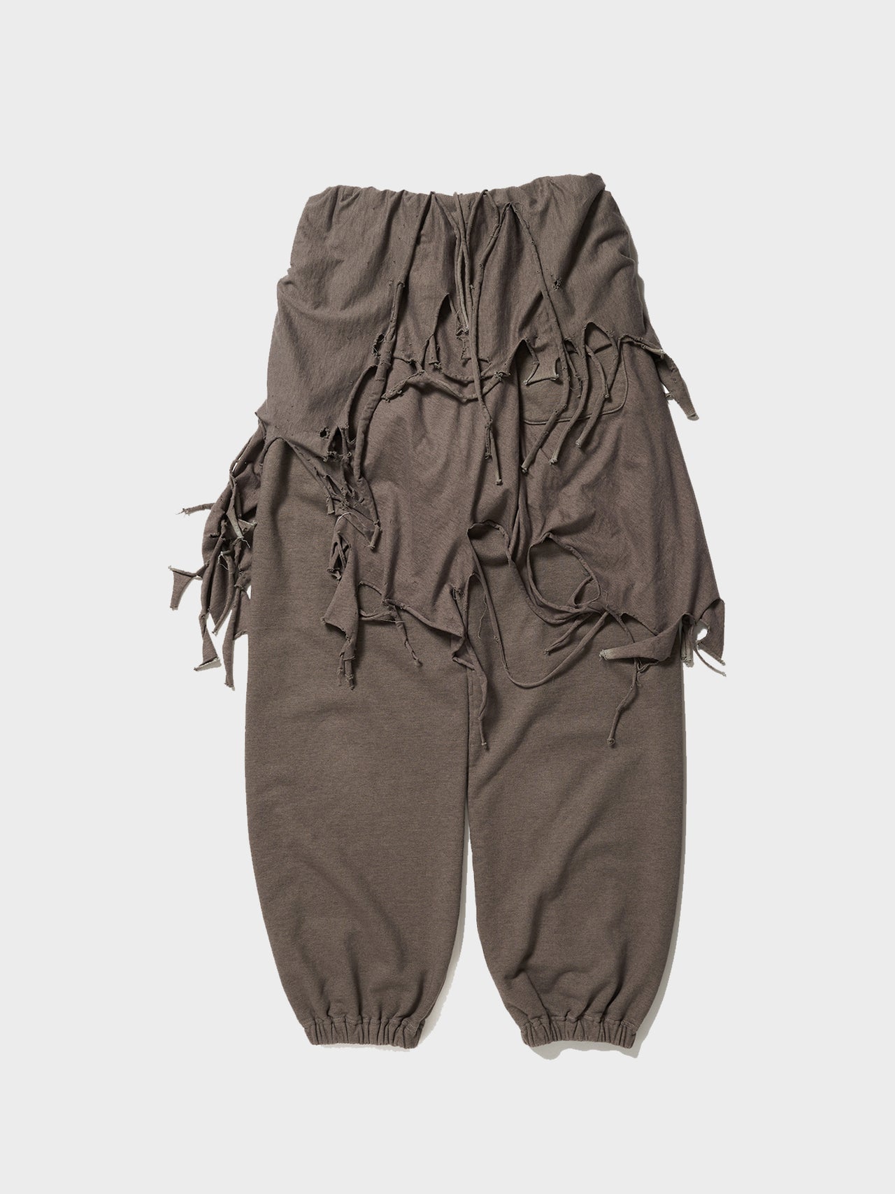 doublet / PHANTOM FRAYED SWEAT PANTS (GRAY) #11