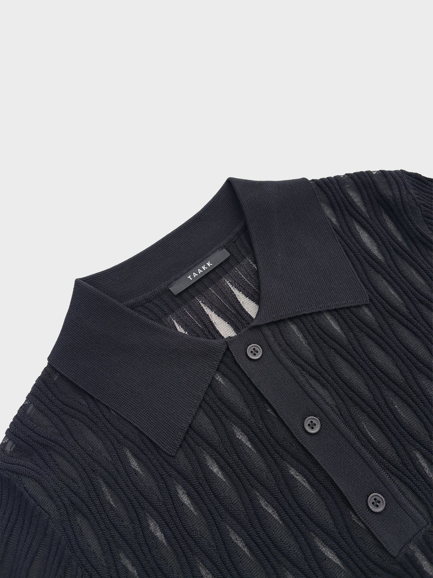 TAAKK / POLO KNIT (BLACK)