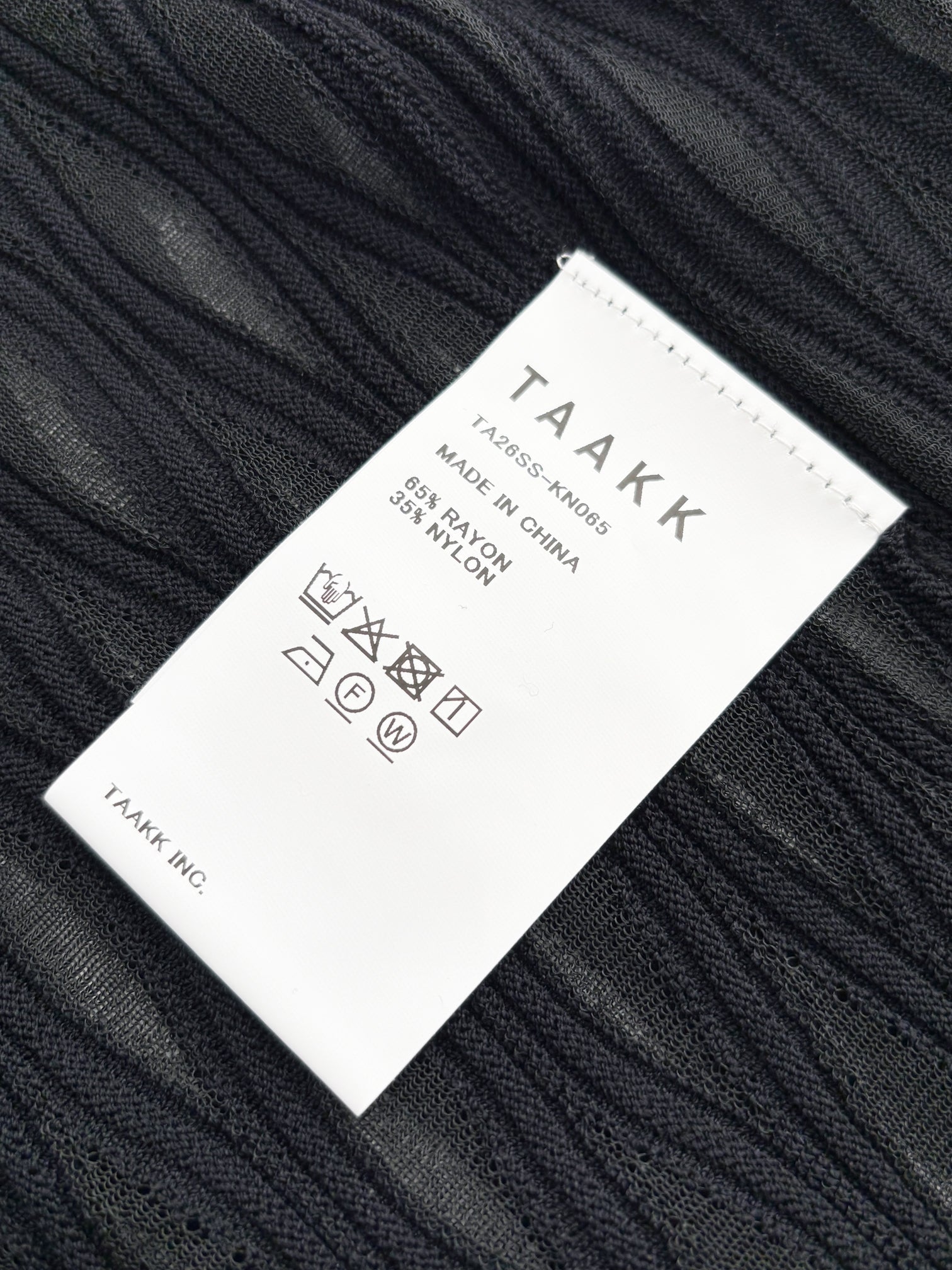 TAAKK / POLO KNIT (BLACK)