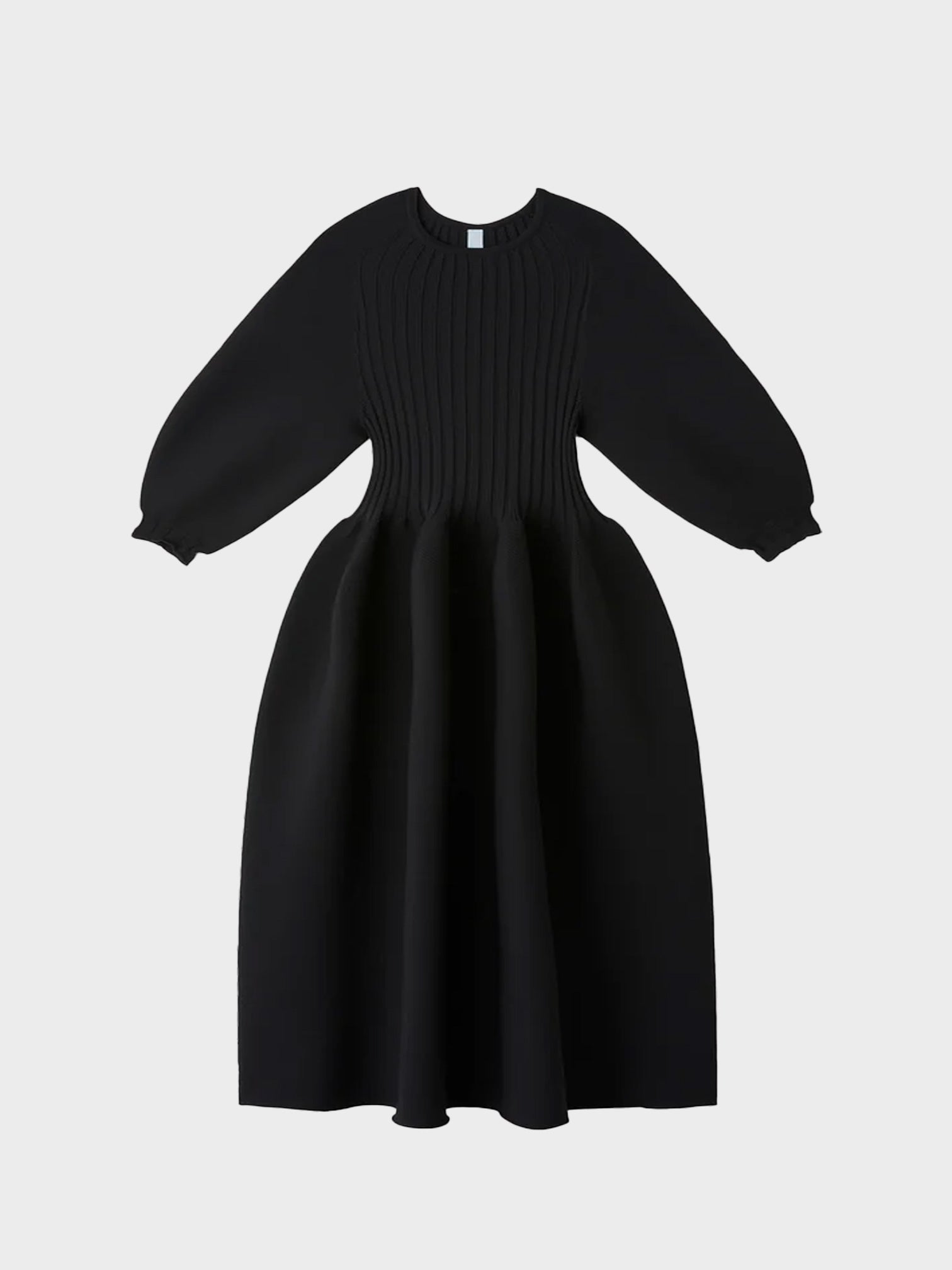 CFCL / POTTERY LONG PUFF SLEEVE DRESS (BLACK)