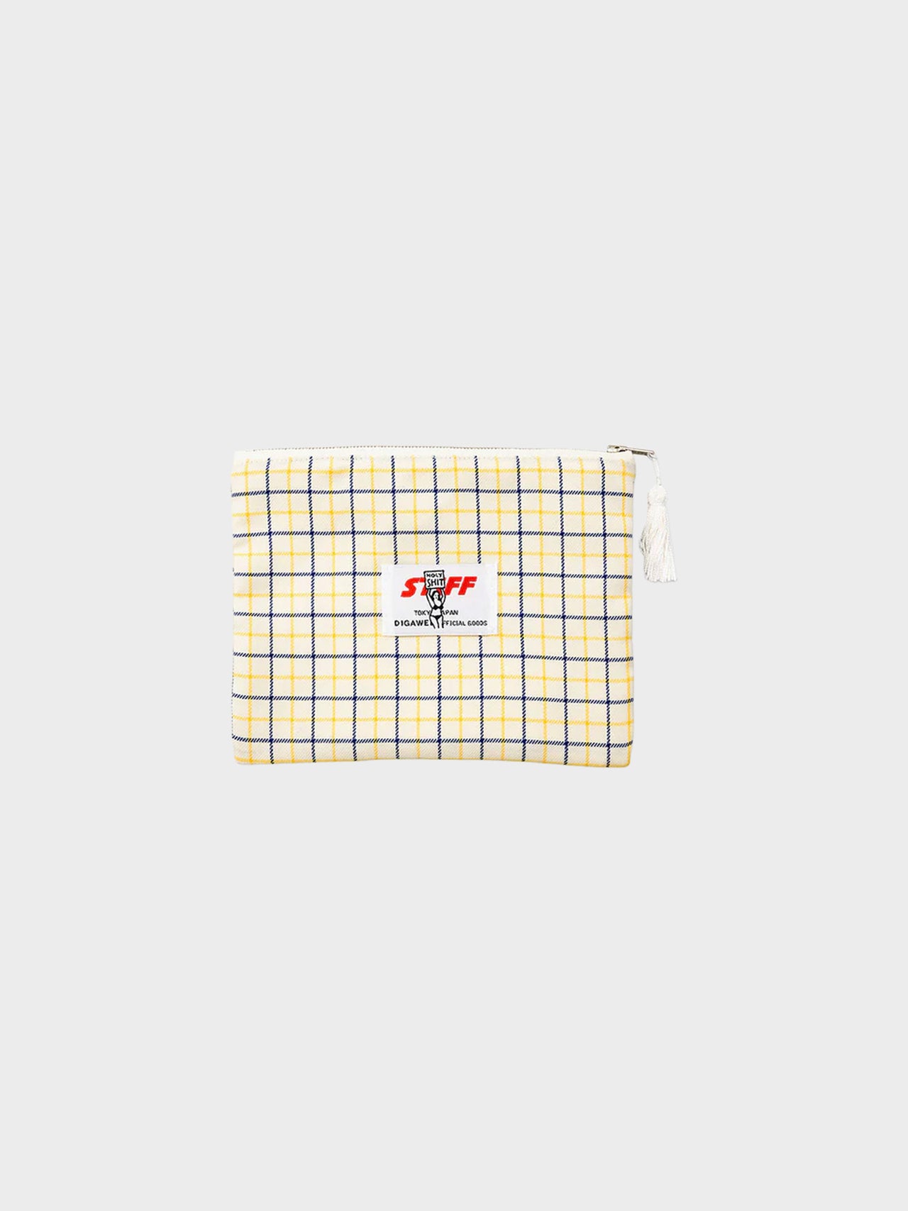 【2月14日(土)12:00販売開始】DIGAWEL / POUCH② (YELLOW CHECK)