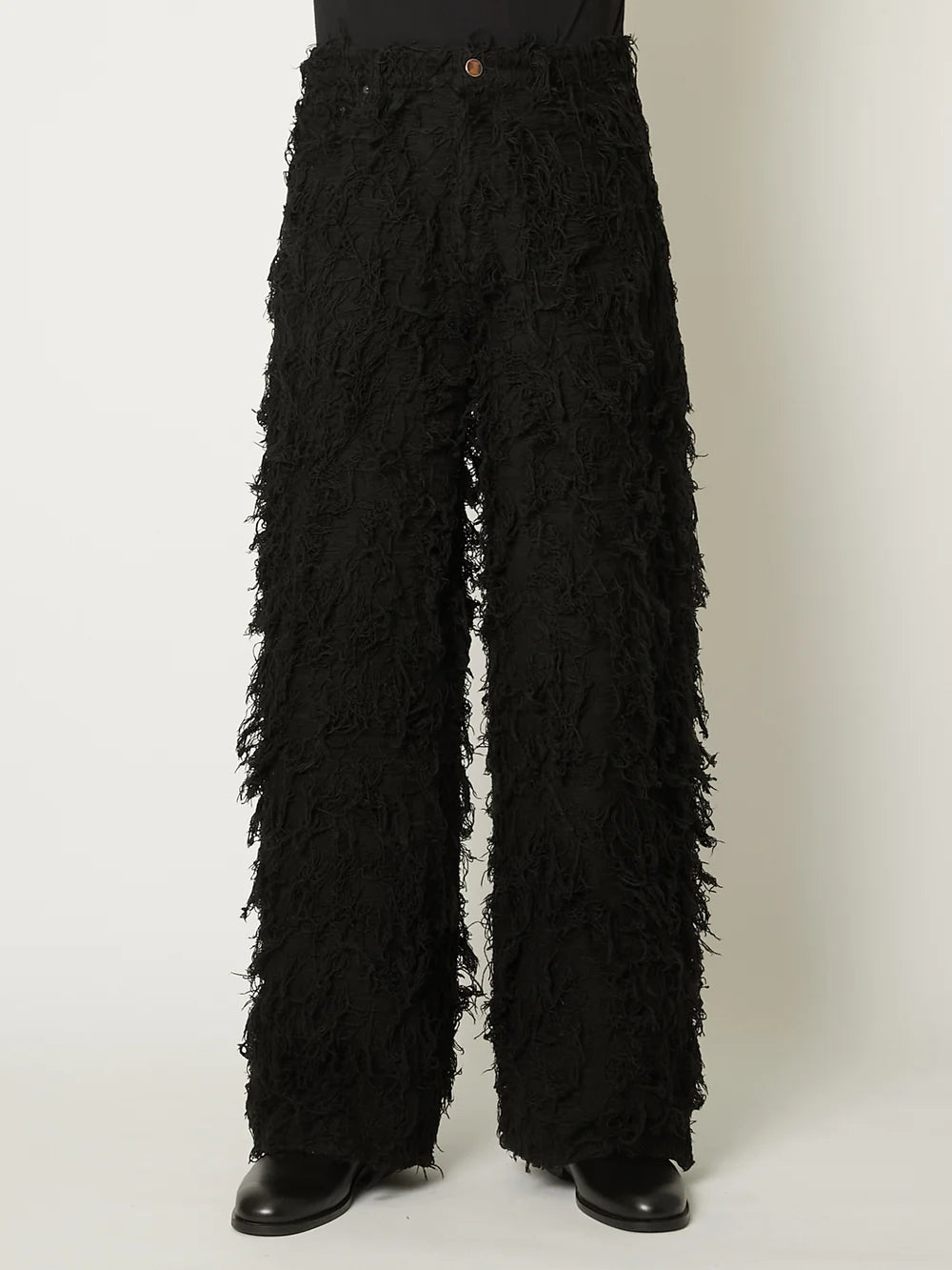 【8月22日(土)12:00発売】TAAKK / SHAGGY DENIM PANTS (BLACK)