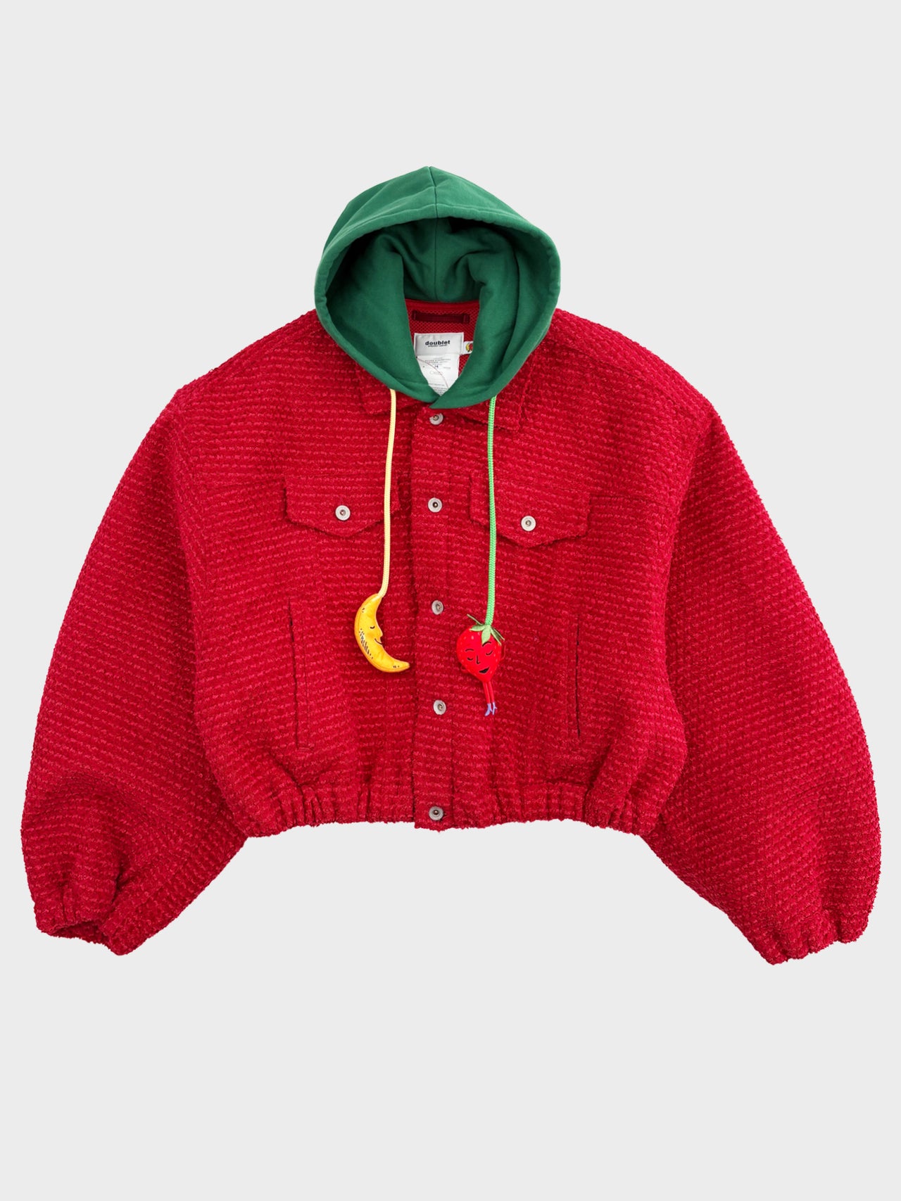 doublet / PUFFED STRAWBERRY TRUCKER JACKET (RED)