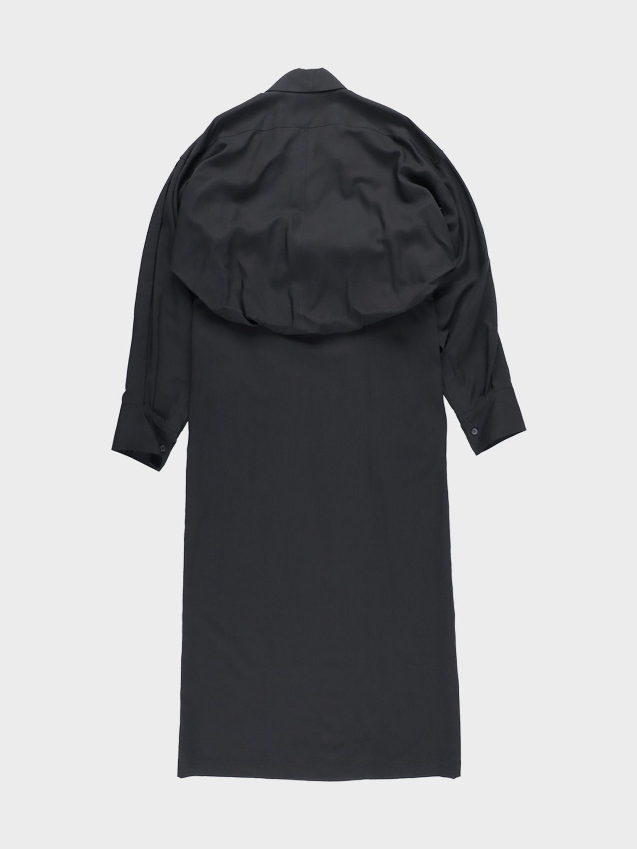 【7月18日(土)12:00販売開始】Sulvam / RAYON DOUBLE DRESS (BLACK)