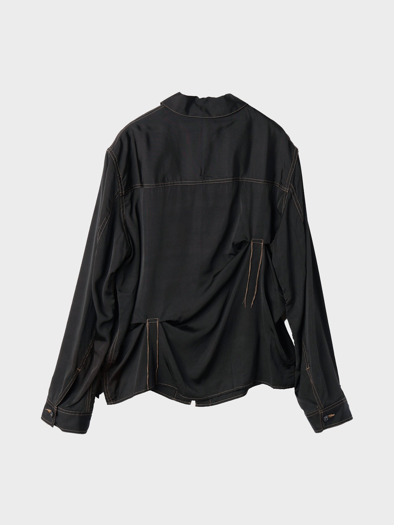 【1月2日12:00販売開始】JieDa / RAYON SILK SHIRT JACKET (BLACK)