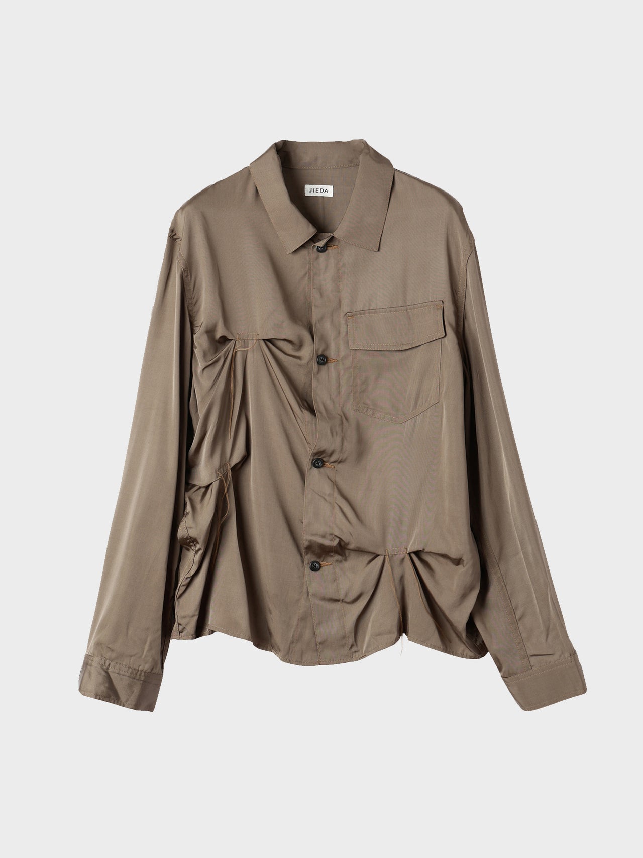 【1月2日12:00販売開始】JieDa / RAYON SILK SHIRT JACKET (SAND GRAY)
