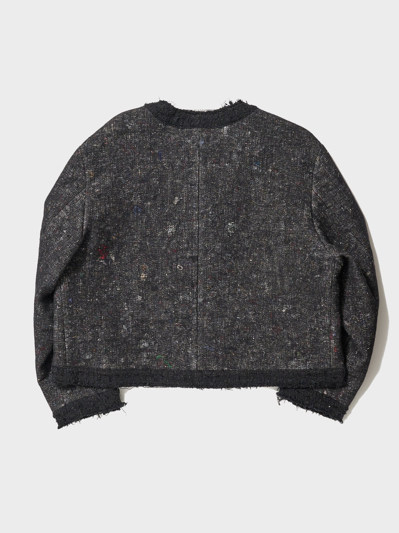 doublet / RECYCLED FELT TWEED-STYLE JACKET (BLACK)