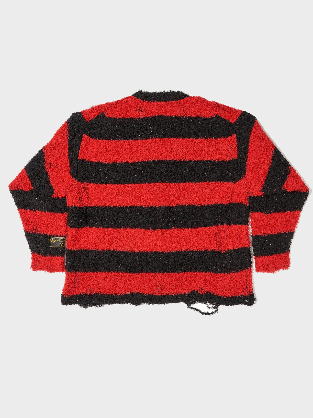doublet / RECYCLED WOOL STRAIPE KNIT (RED/BLACK) #50