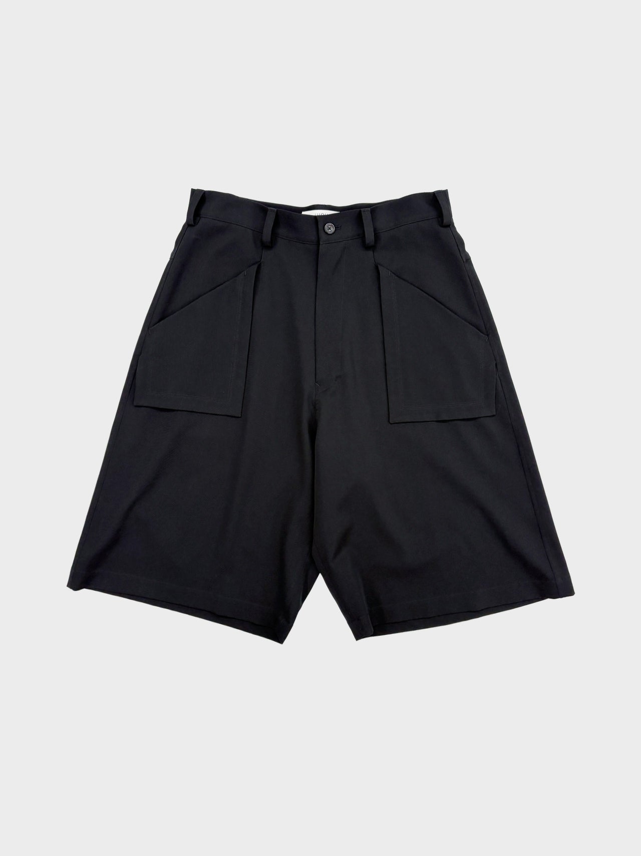 【3月7日(土)12:00販売開始】UJOH / REVERSE POCKET HALF PANTS (BLACK)