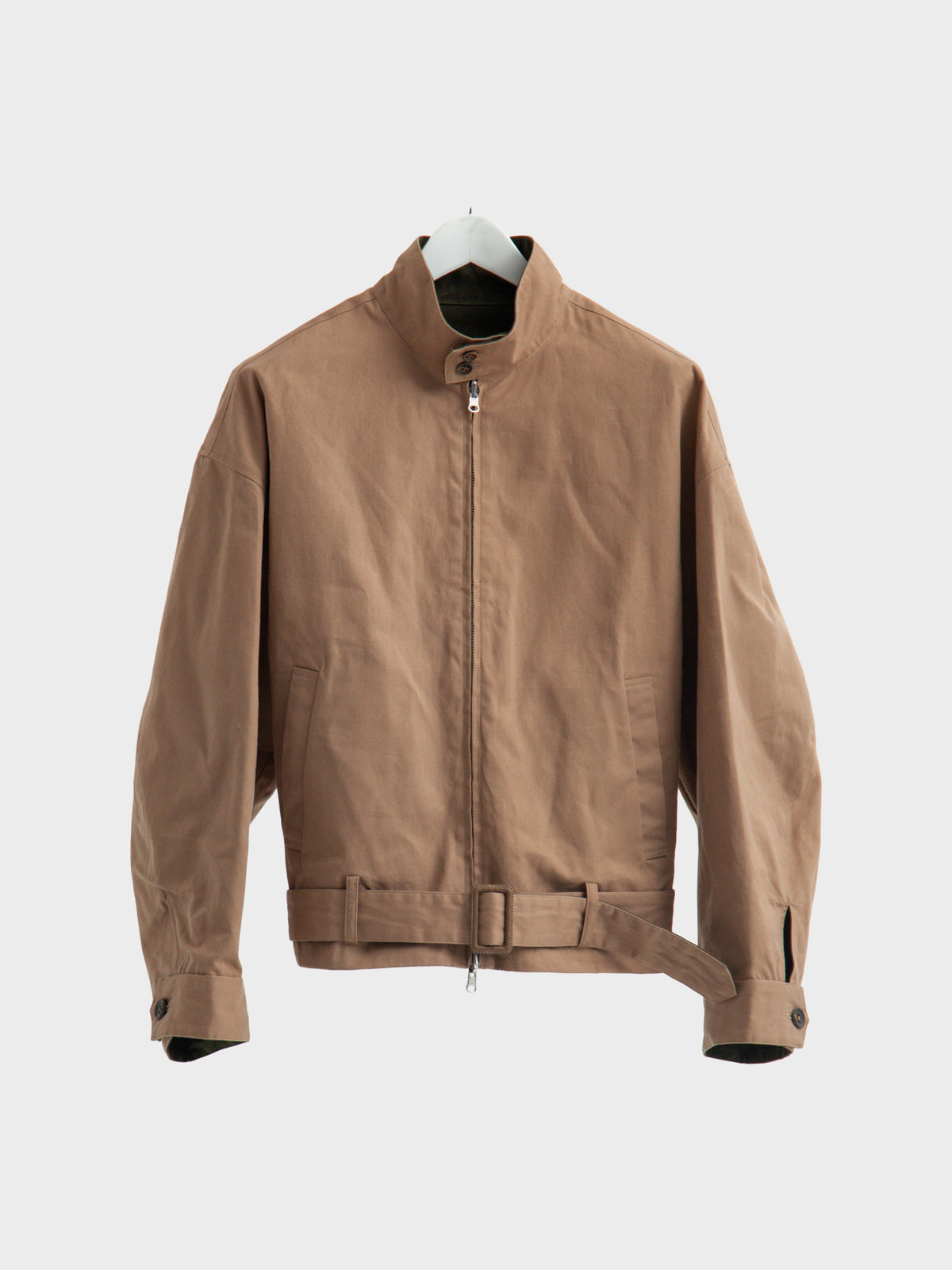 【10月24日(土)発売)】SOSHIOTSUKI / PARAFFIN COTTON REVERSIBLE BLOUSON (BEIGE×KHAKI)
