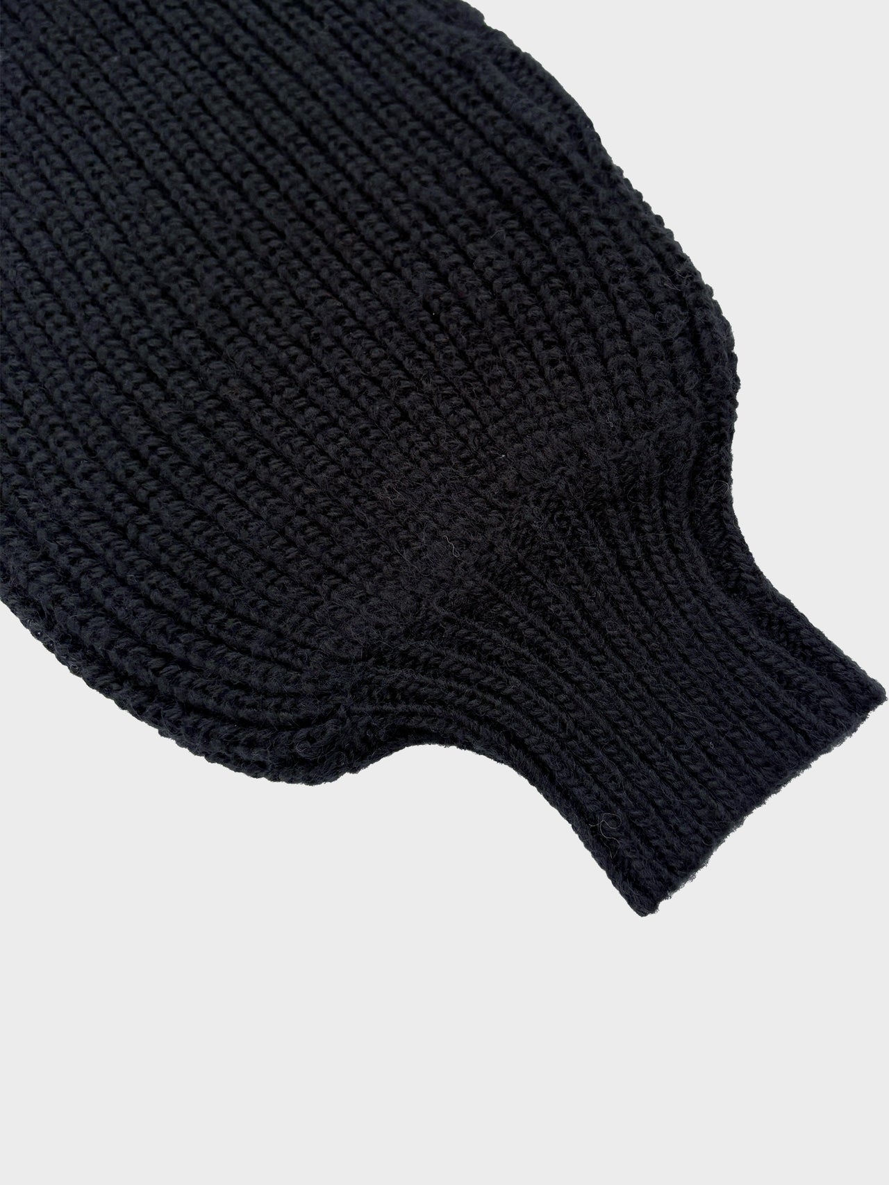TAAKK / RIB KNIT STOLE (BLACK)
